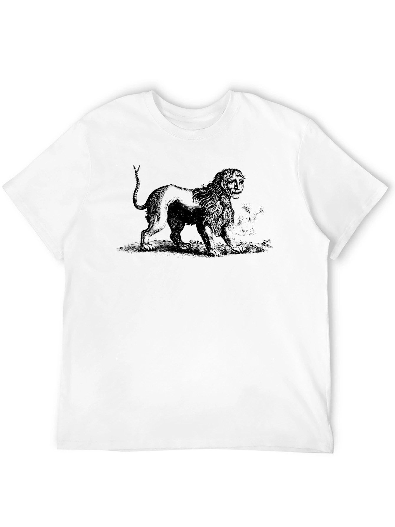 Lion Head Man Graphic T-Shirt