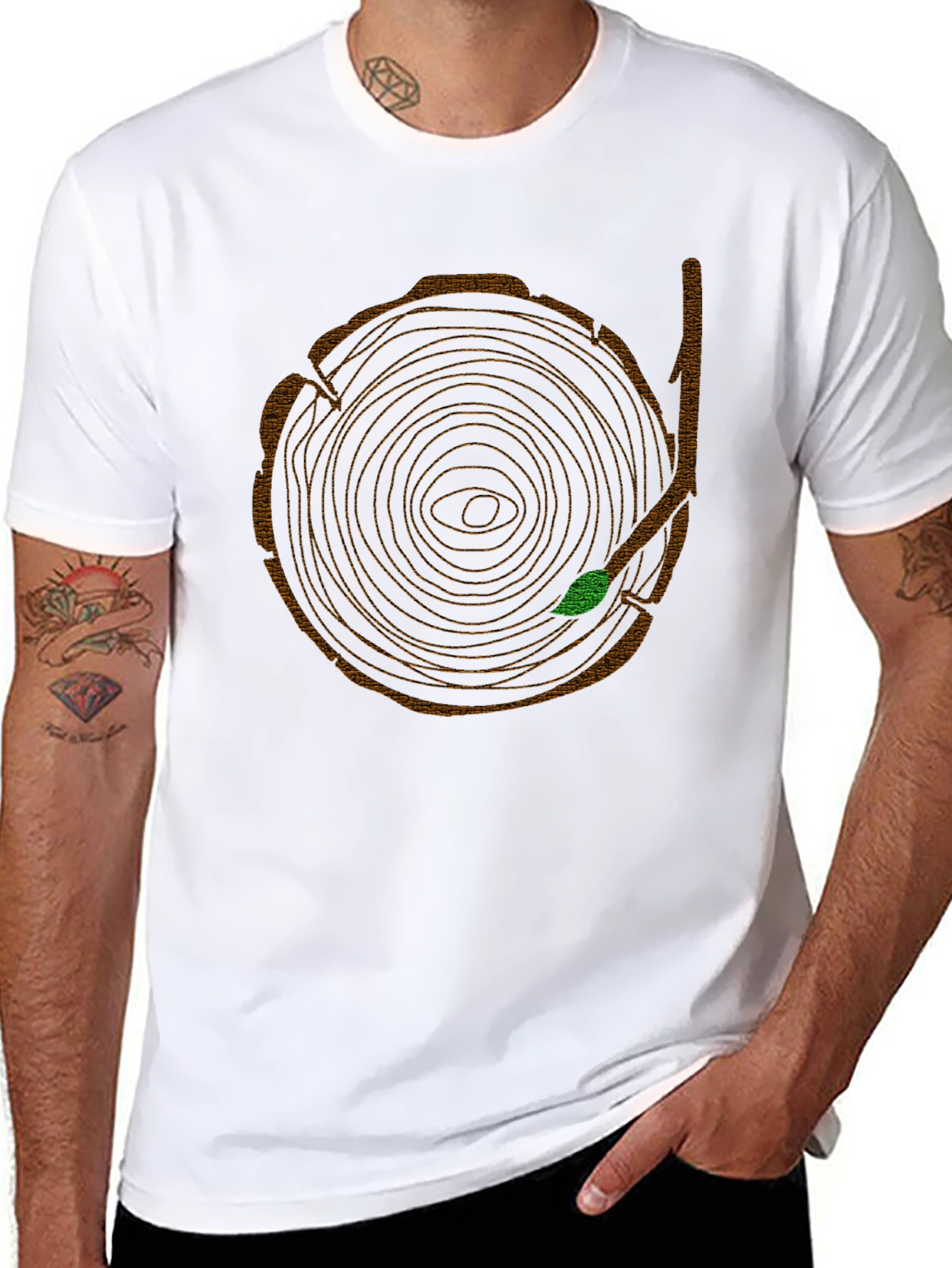 Eye of the Forest Tree Ring Graphic Tee