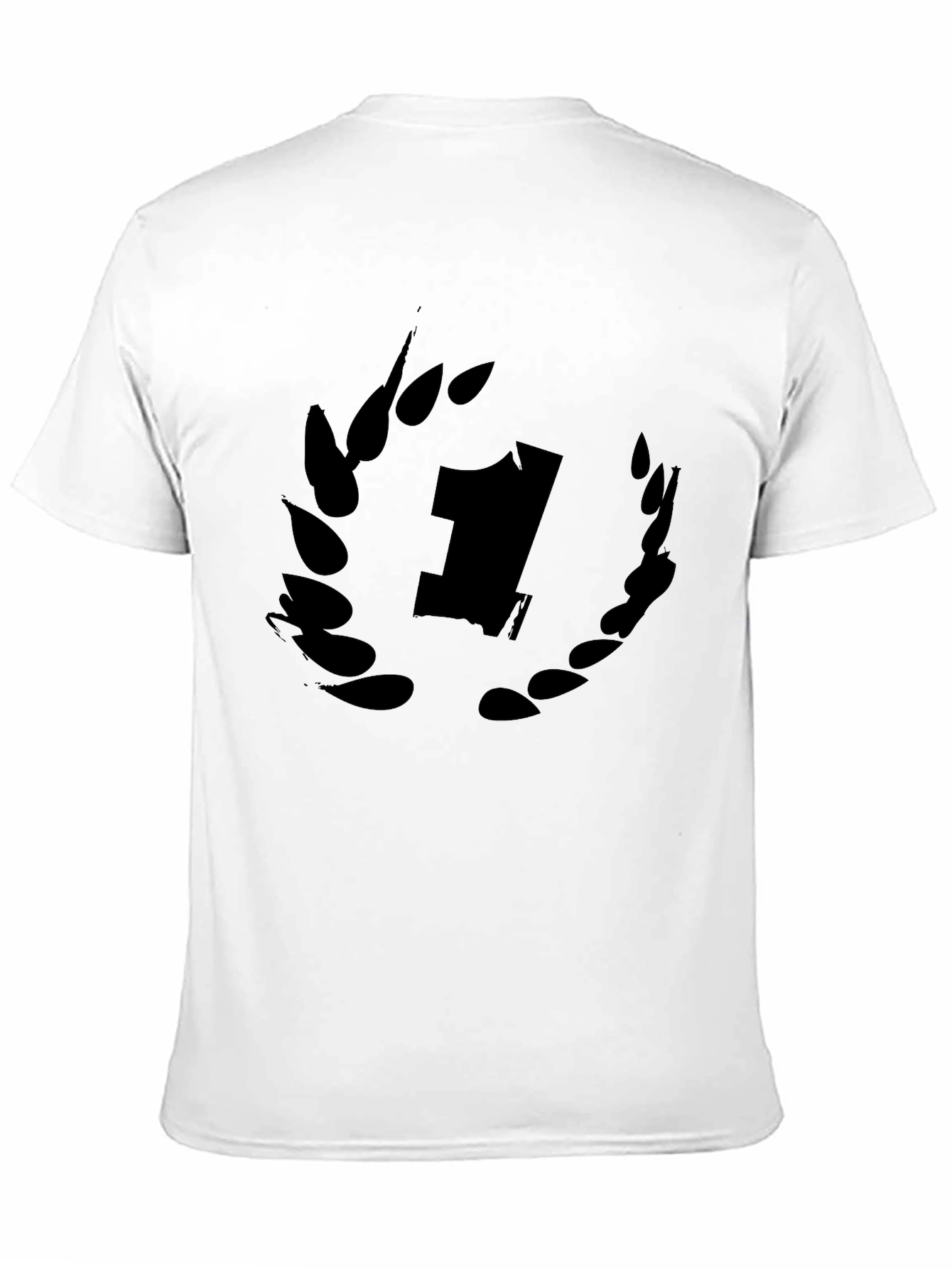Black T-Shirt with Number One Graphic