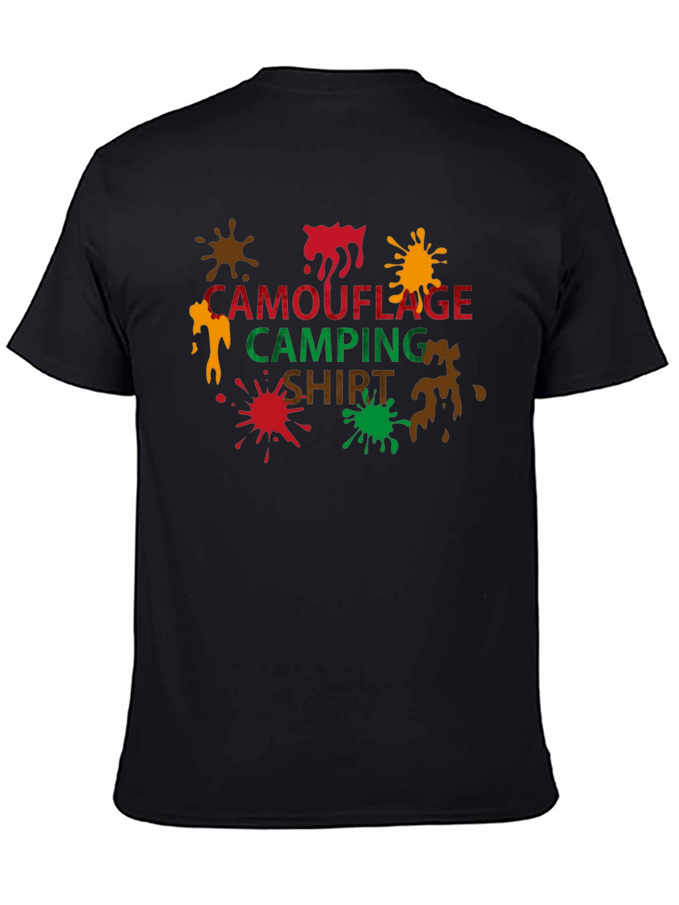 Camouflage Camping Shirt - Fun Outdoor Graphic Tee