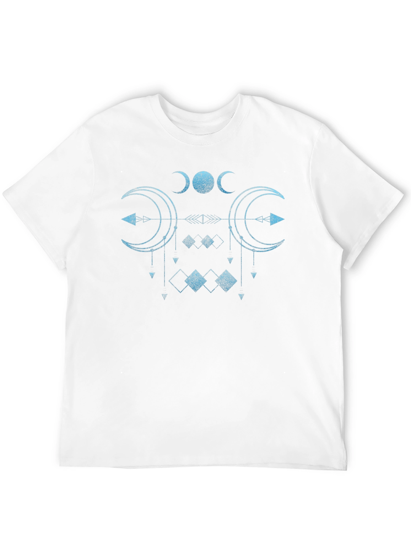 Mystic Moon Phase Graphic Tee - Black