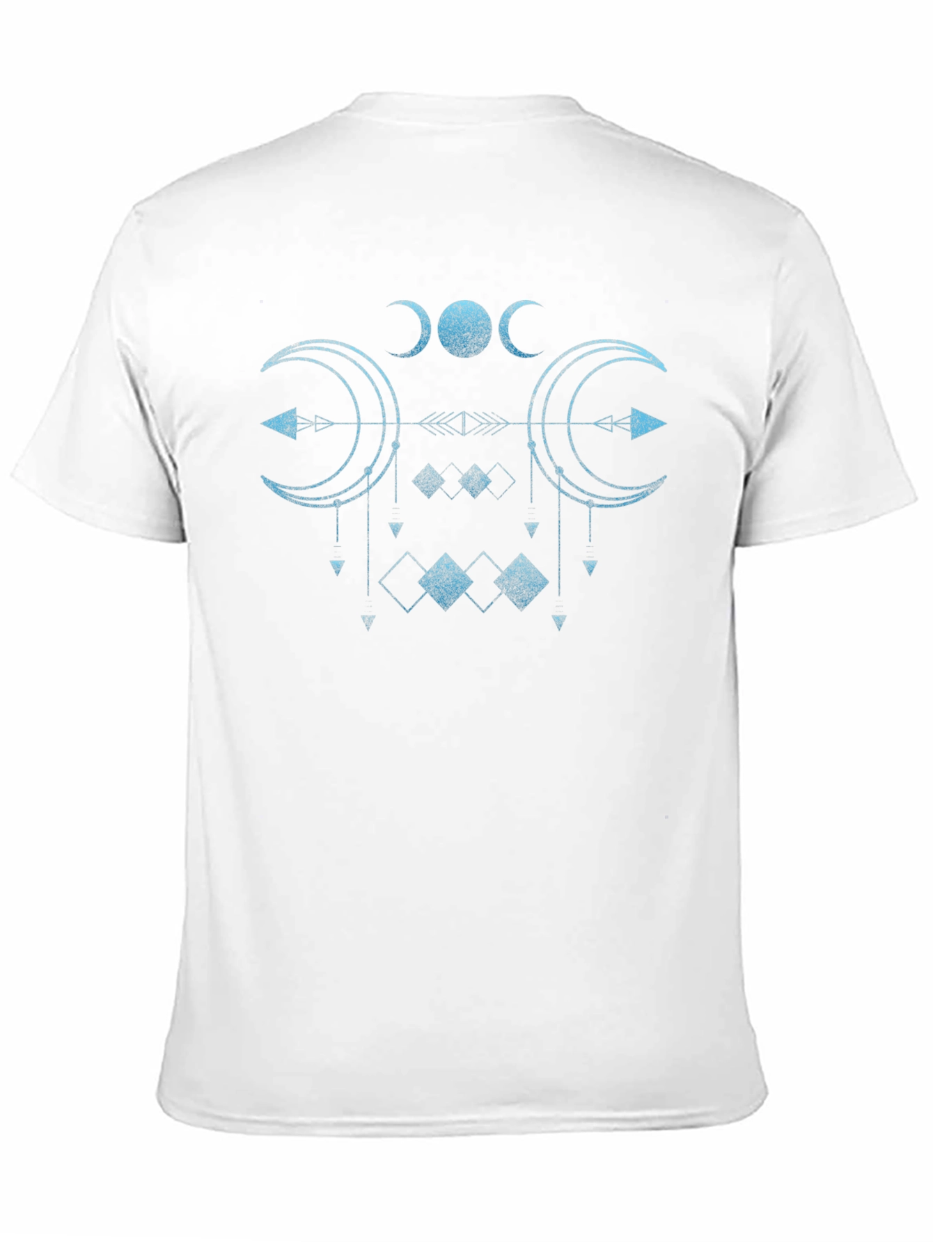 Mystic Moon Phase Graphic Tee - Black