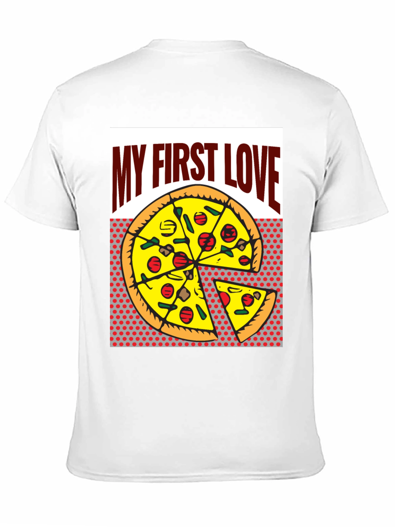 Pizza My First Love Graphic Tee - Foodie T-Shirt