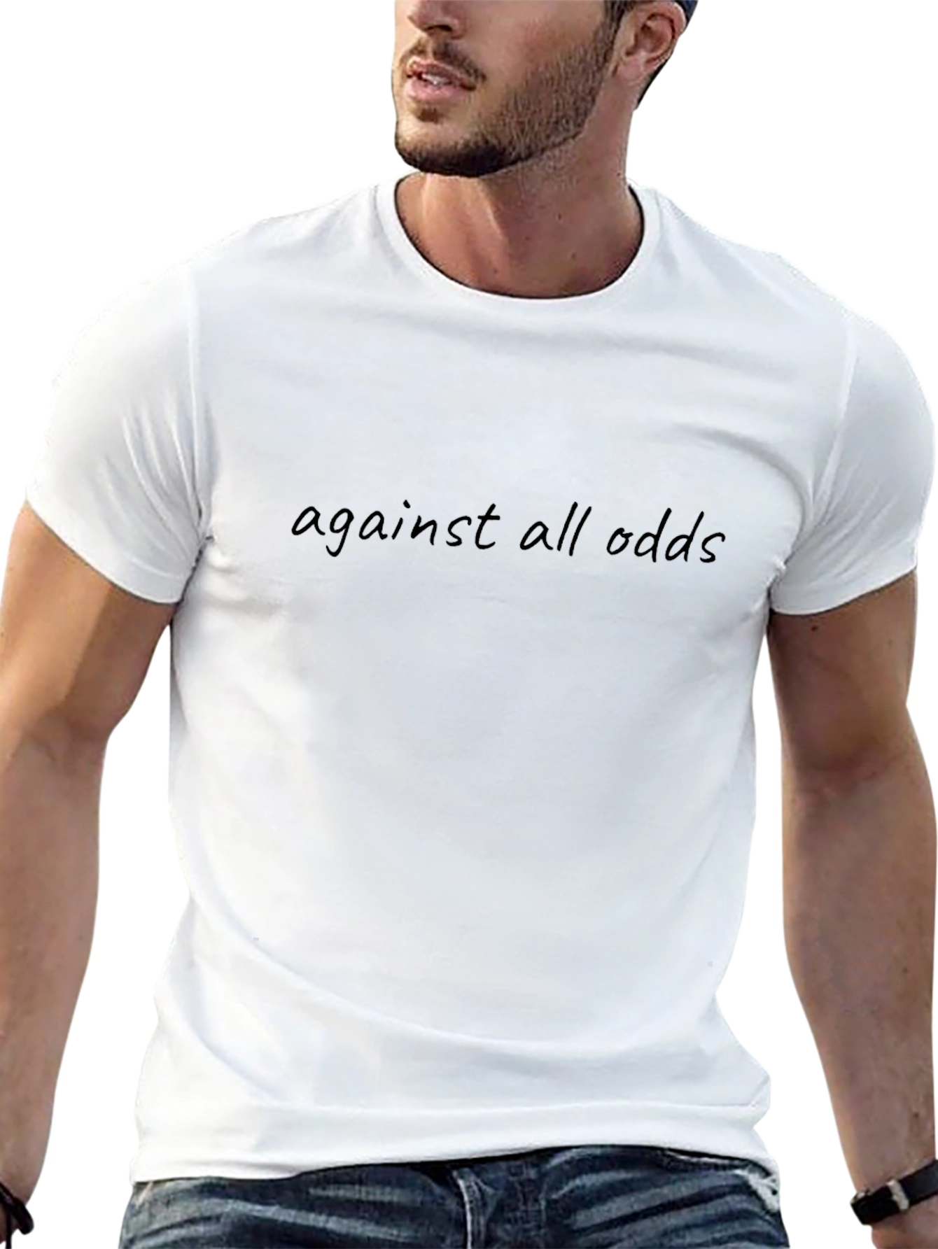 Against All Odds Graphic Tee - Black