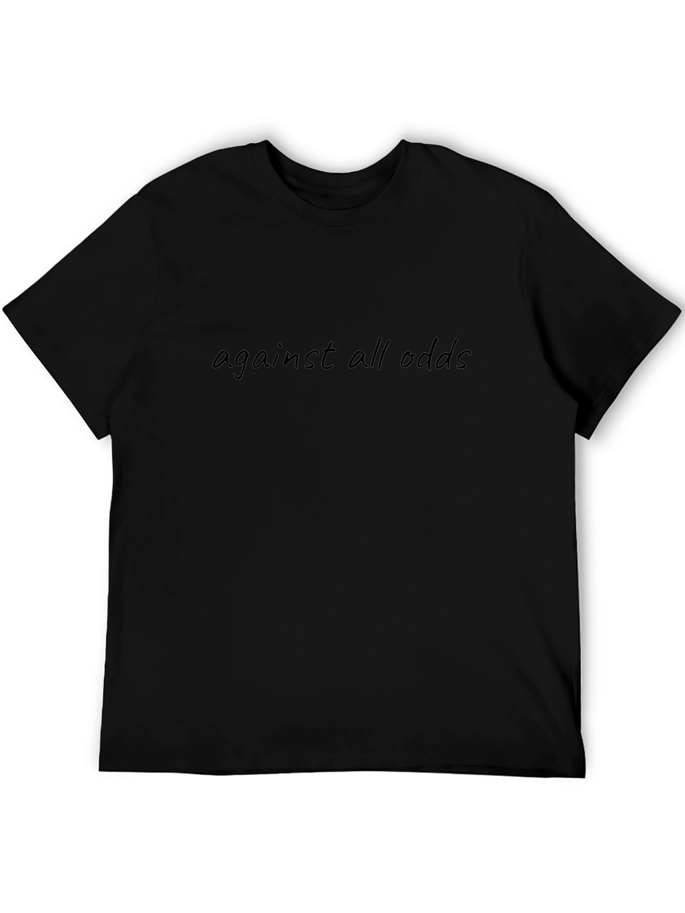 Against All Odds Graphic Tee - Black