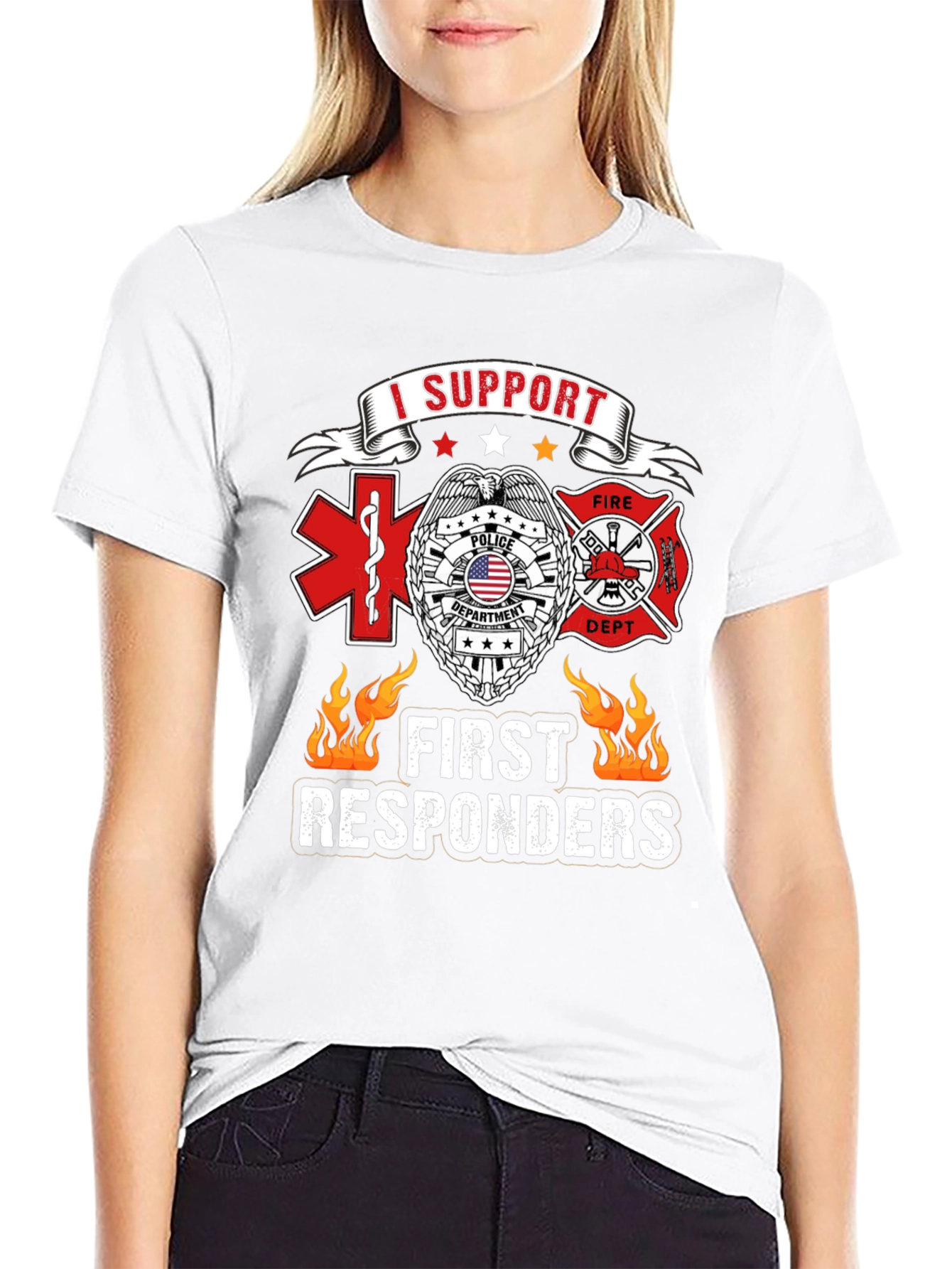 I Support First Responders T-Shirt