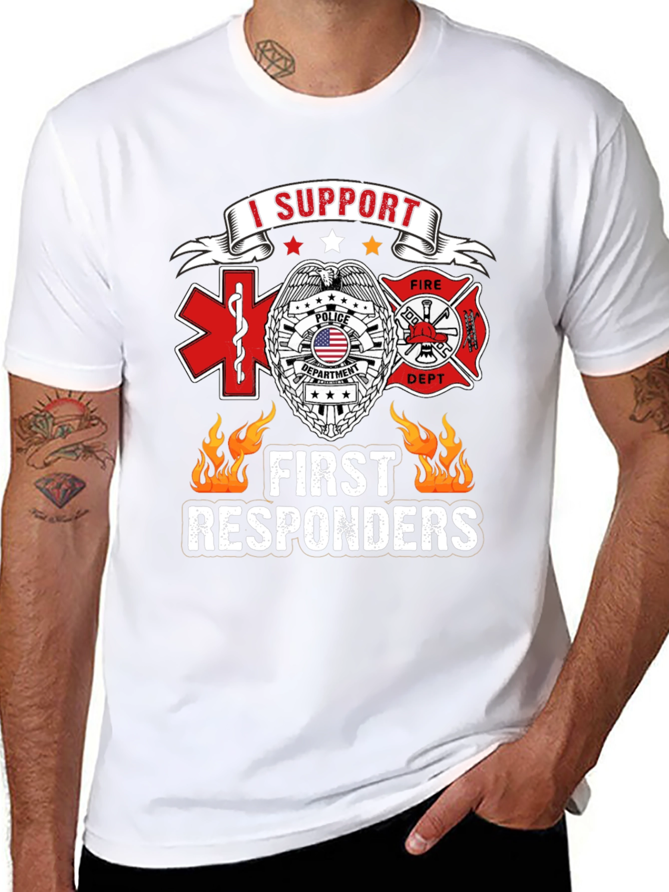 I Support First Responders T-Shirt