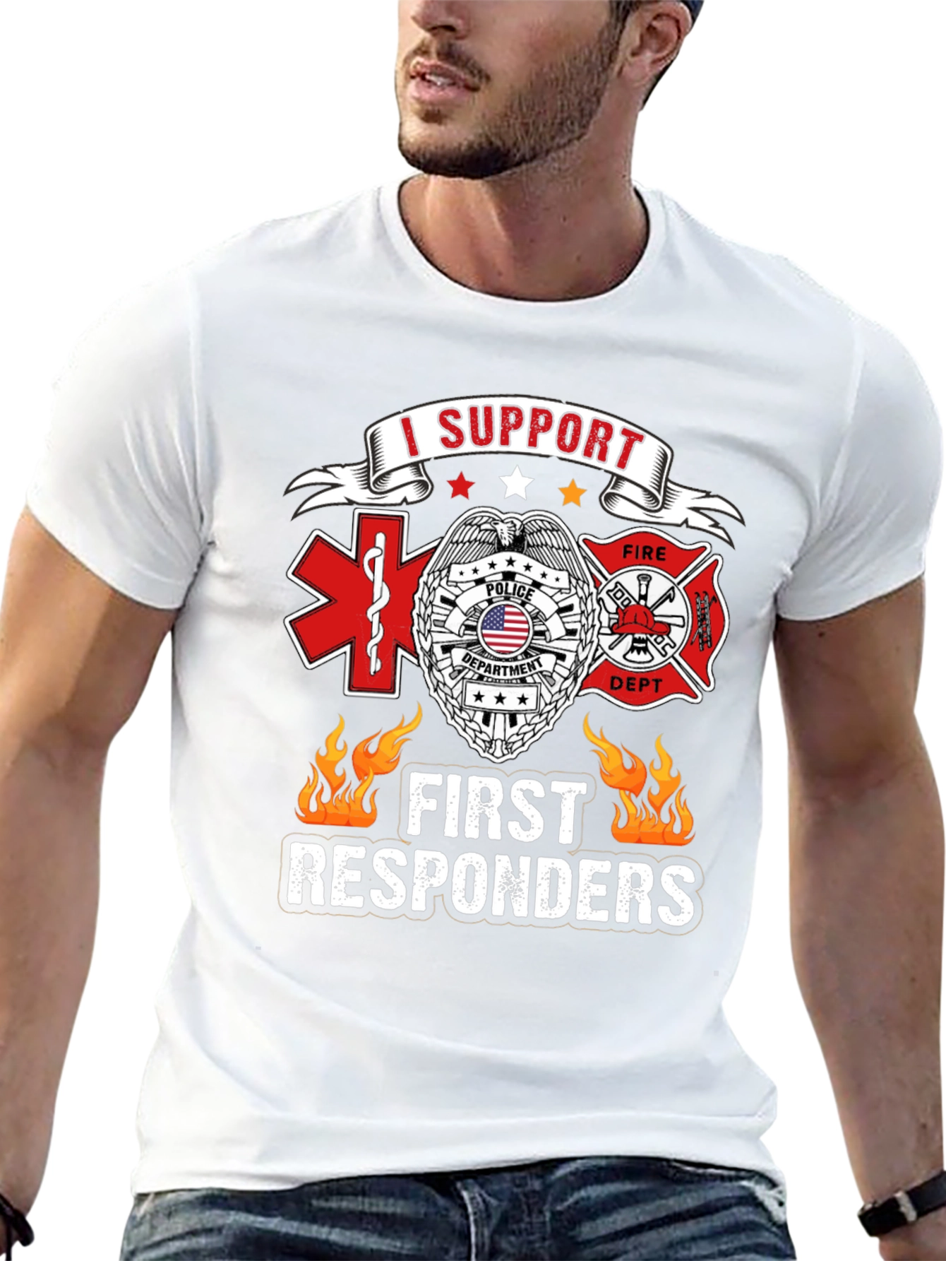 I Support First Responders T-Shirt