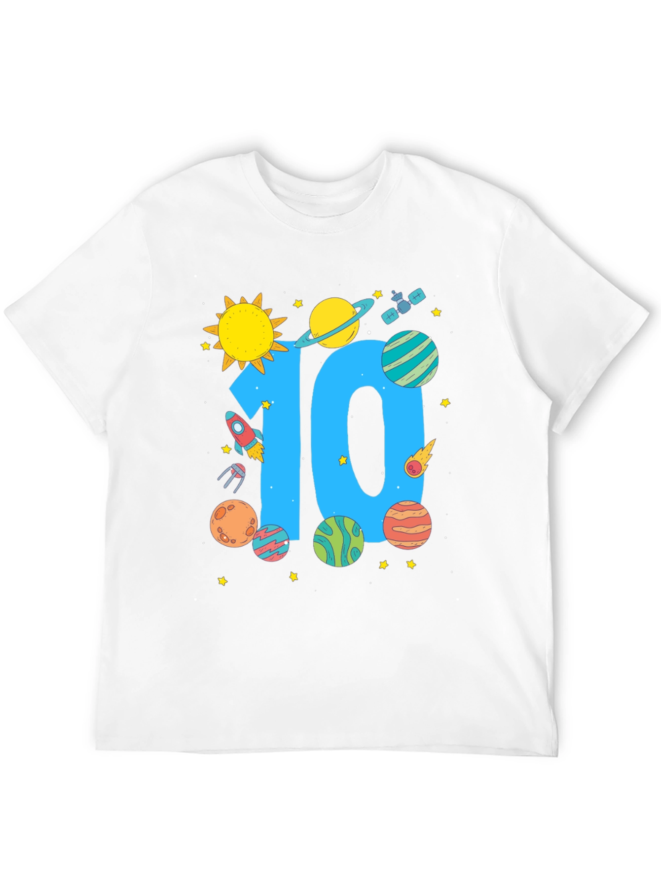 10th Birthday Space T-Shirt
