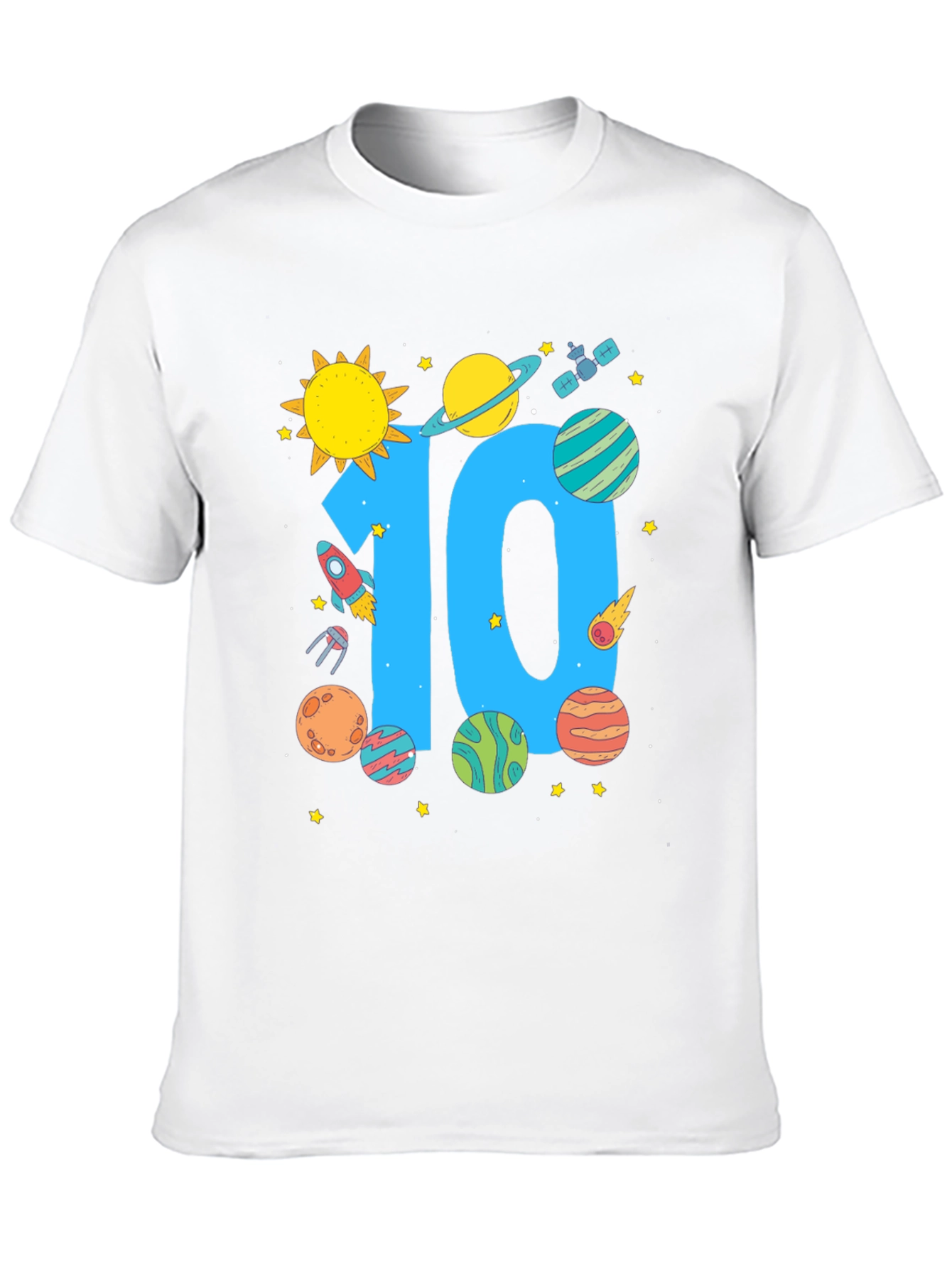 10th Birthday Space T-Shirt