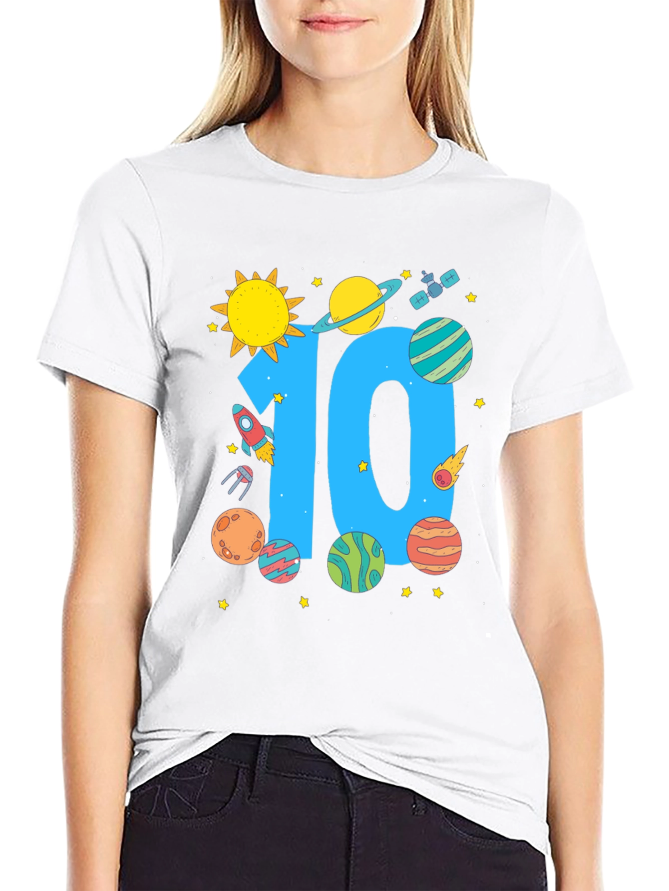10th Birthday Space T-Shirt