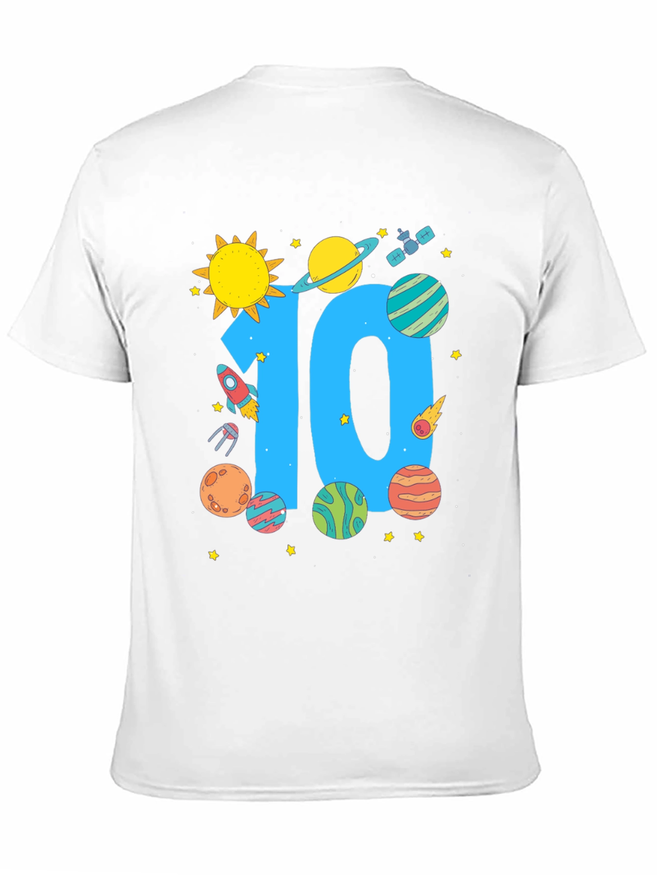 10th Birthday Space T-Shirt