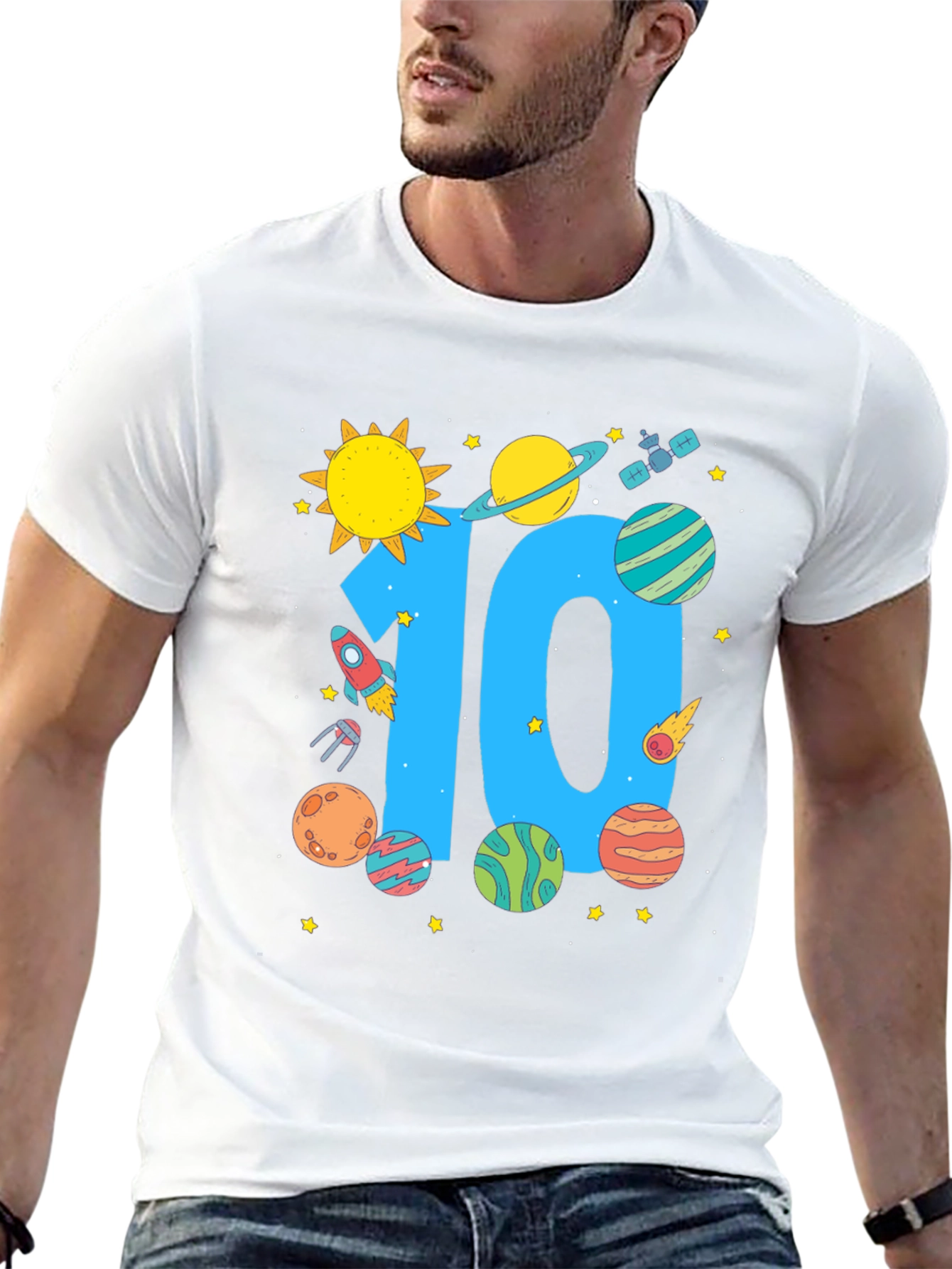 10th Birthday Space T-Shirt