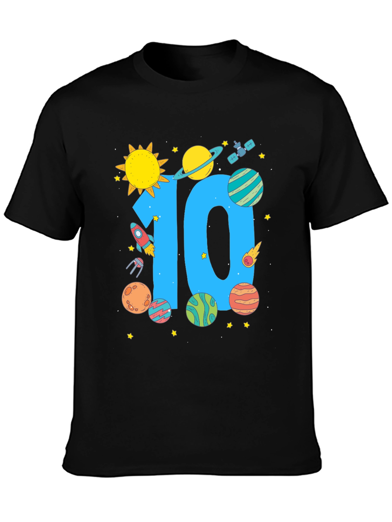 10th Birthday Space T-Shirt