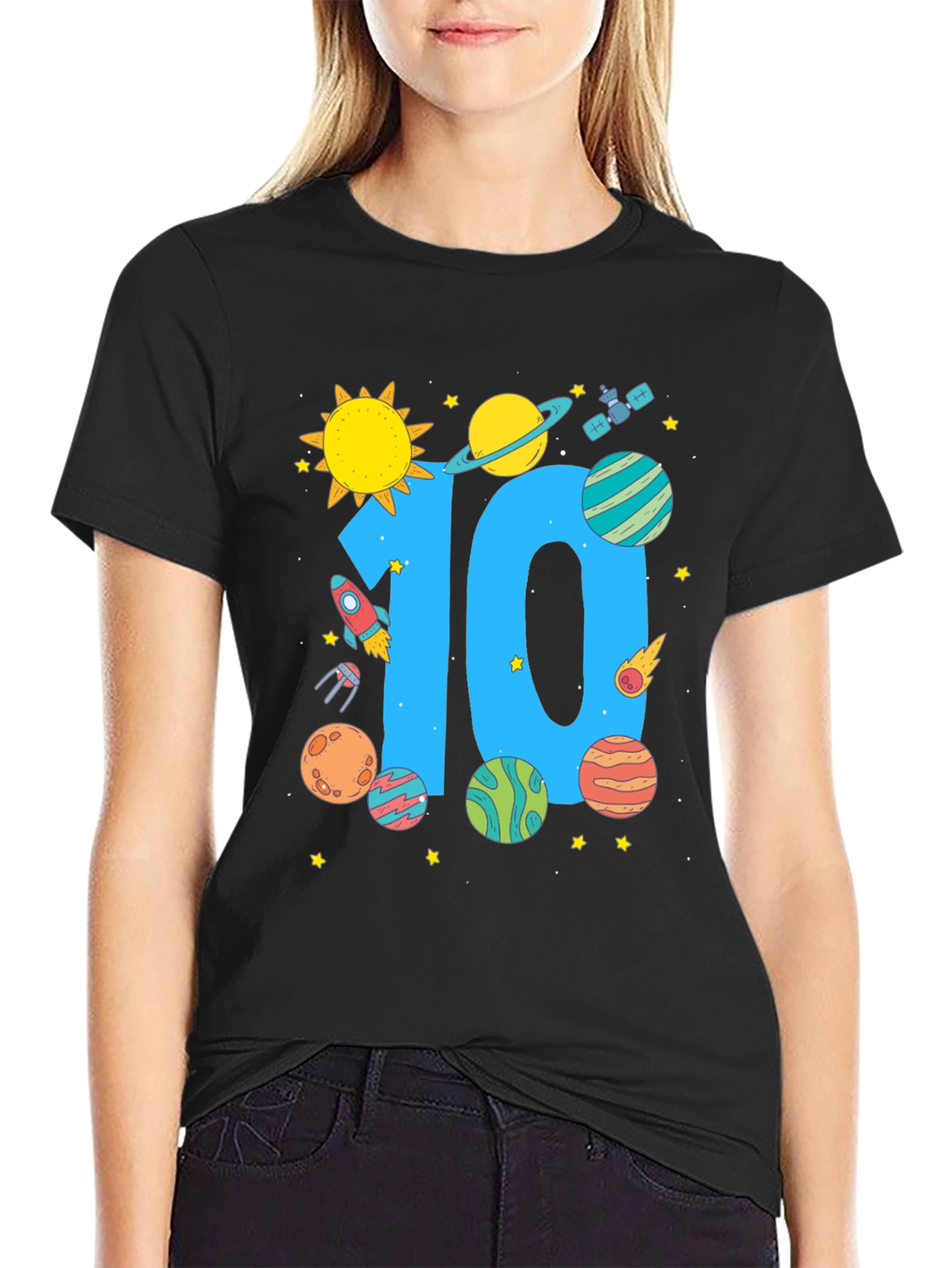10th Birthday Space T-Shirt