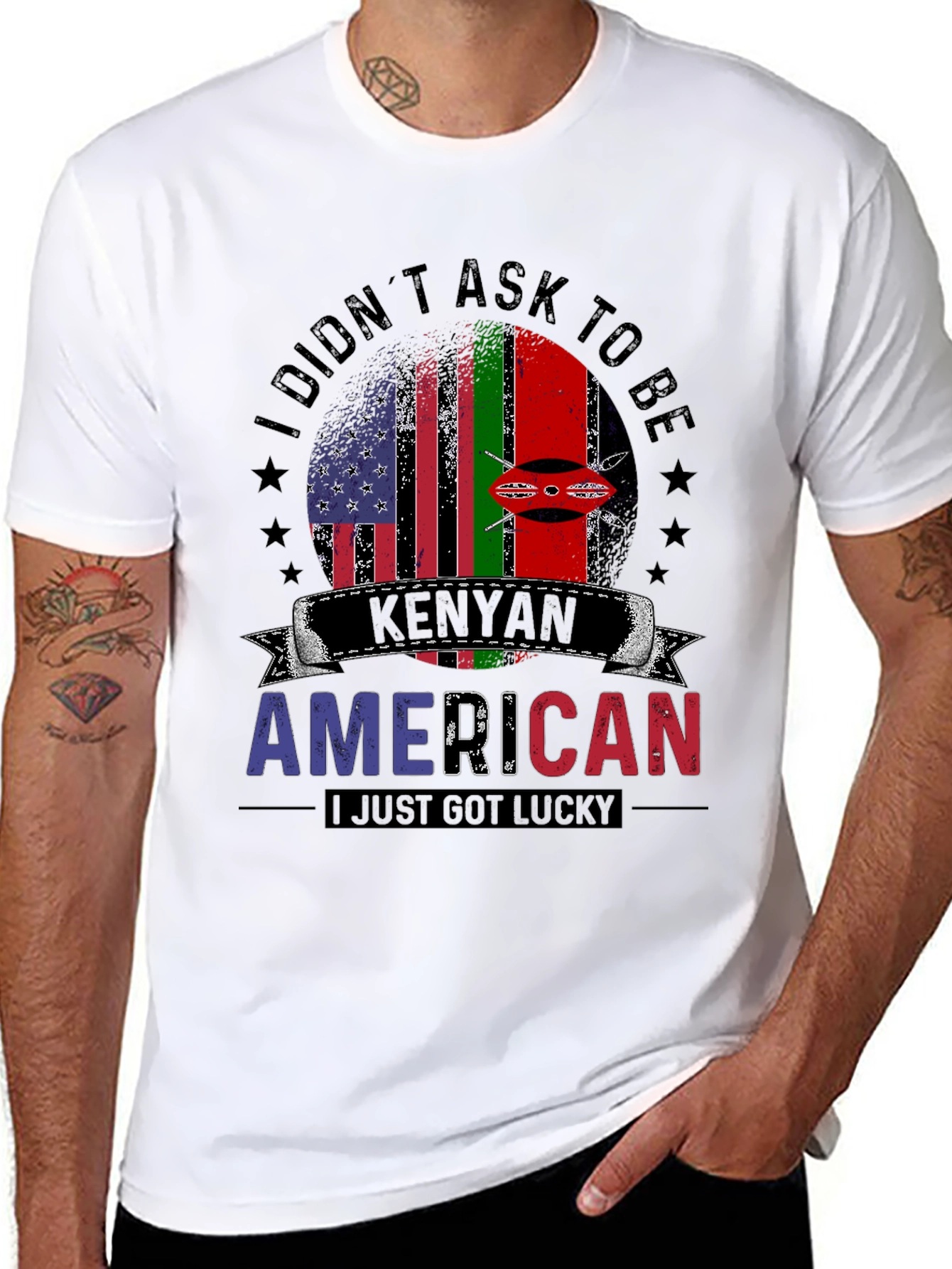 Kenyan American Graphic T-Shirt
