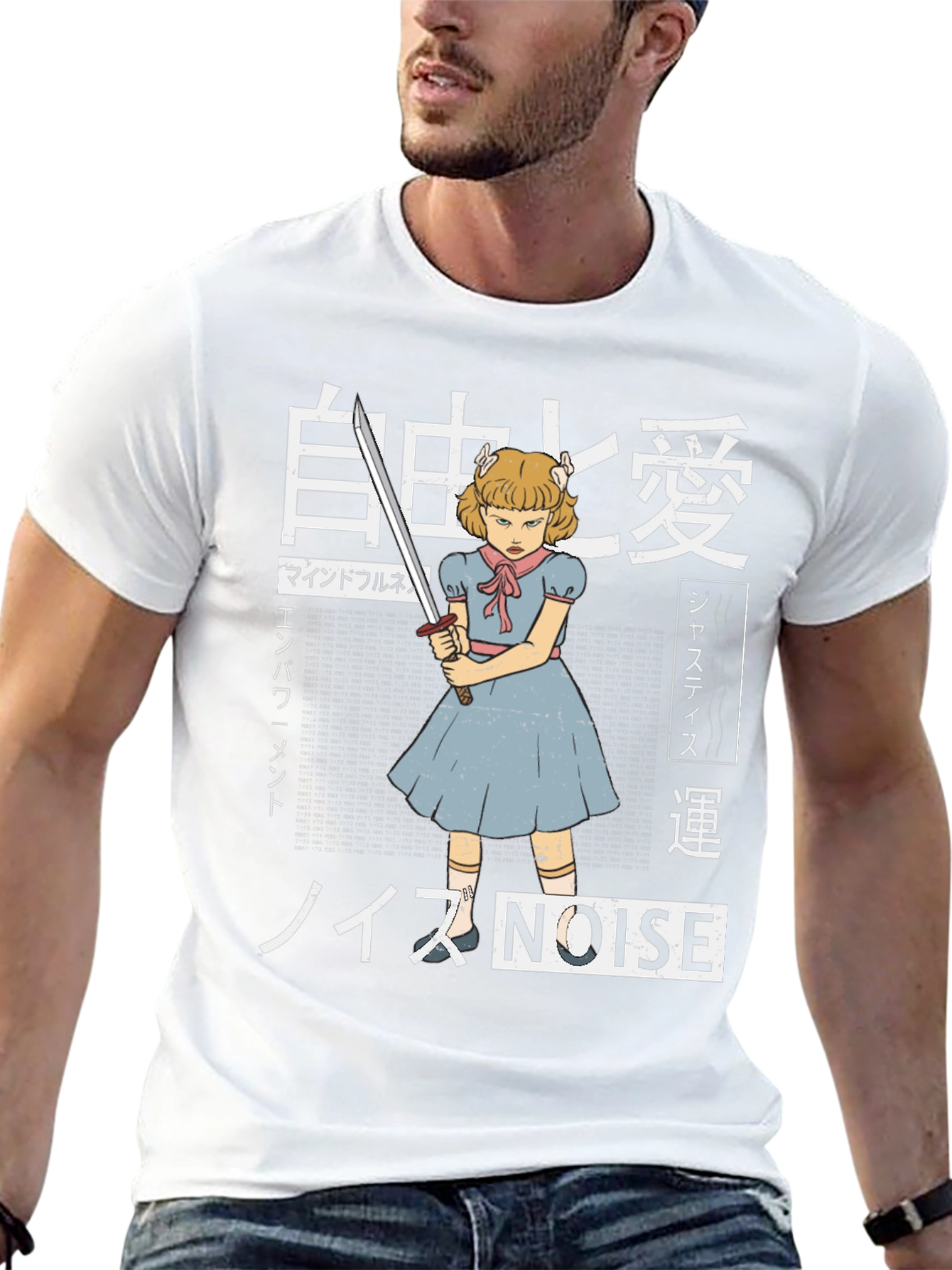 Edgy Anime T-Shirt - Girl with Sword