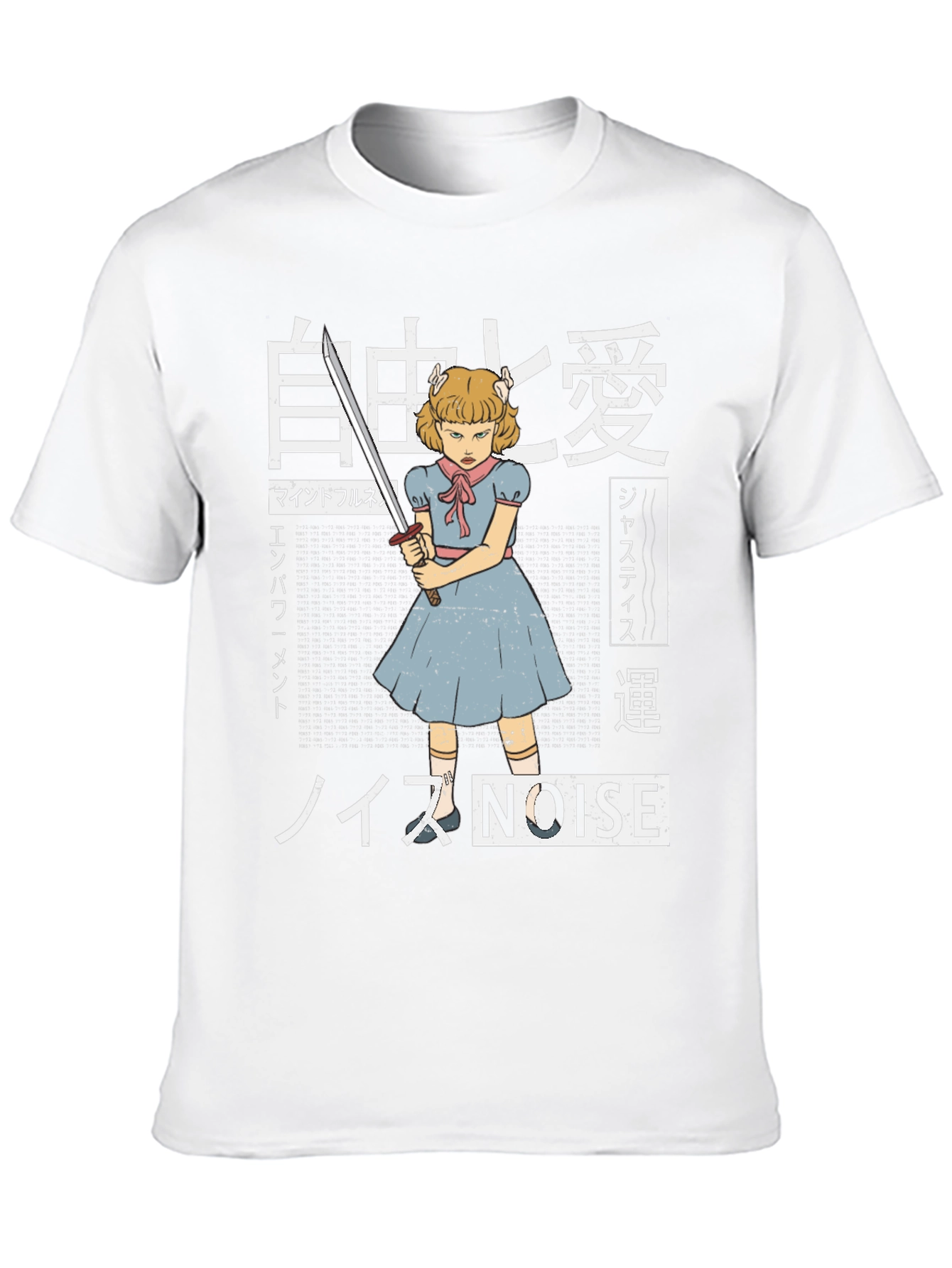 Edgy Anime T-Shirt - Girl with Sword