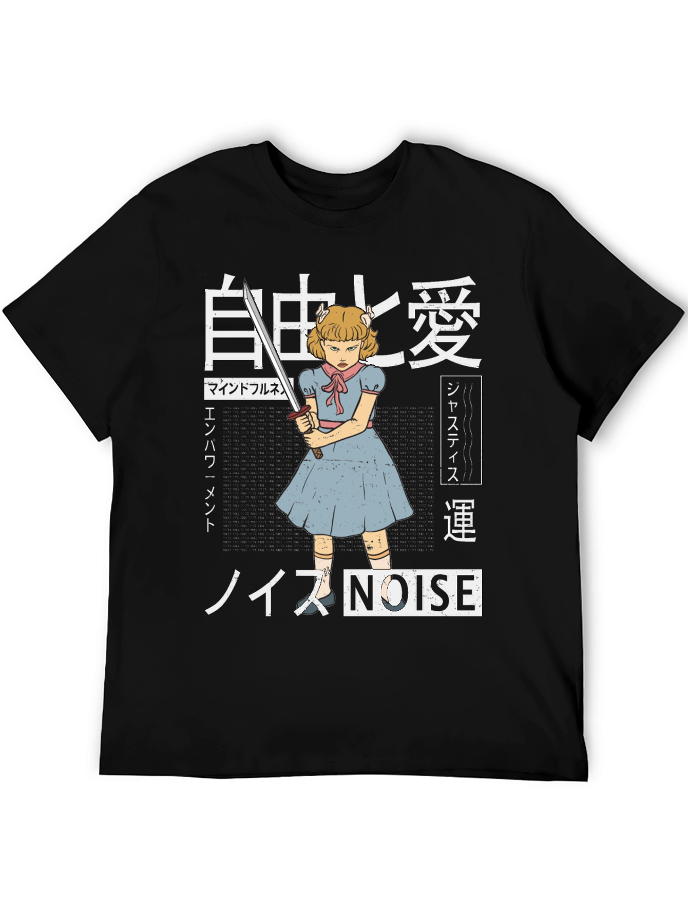 Edgy Anime T-Shirt - Girl with Sword