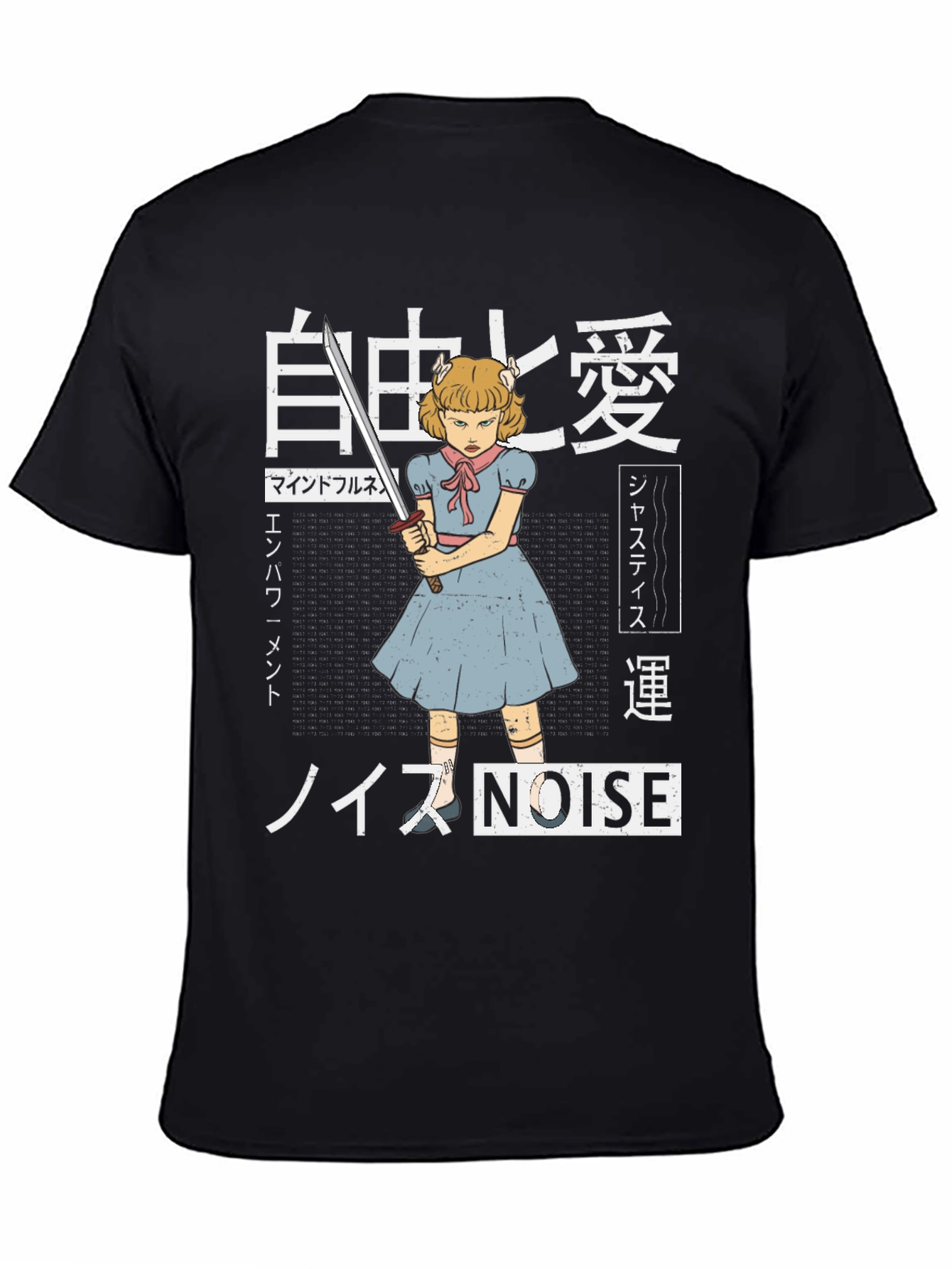 Edgy Anime T-Shirt - Girl with Sword