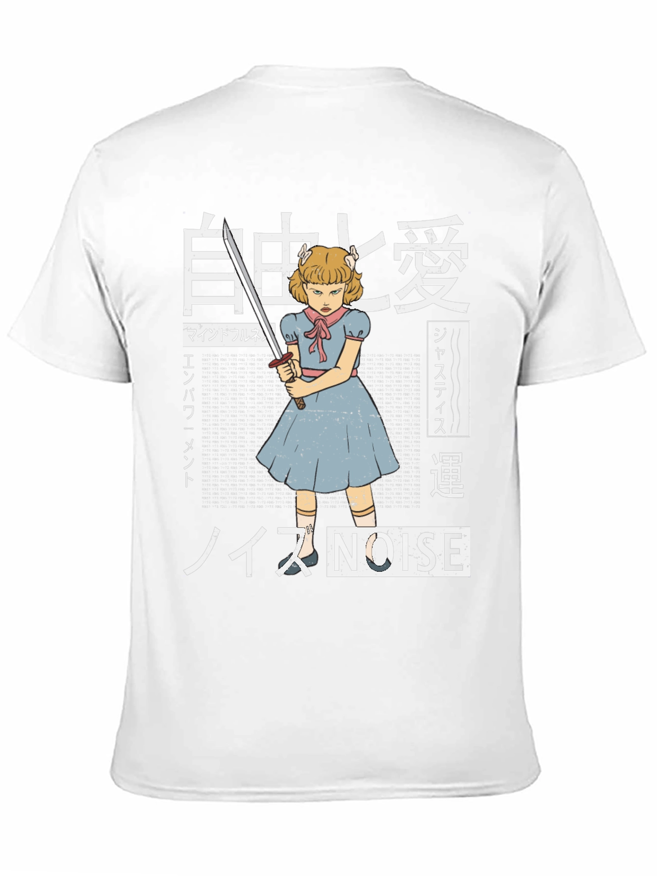 Edgy Anime T-Shirt - Girl with Sword