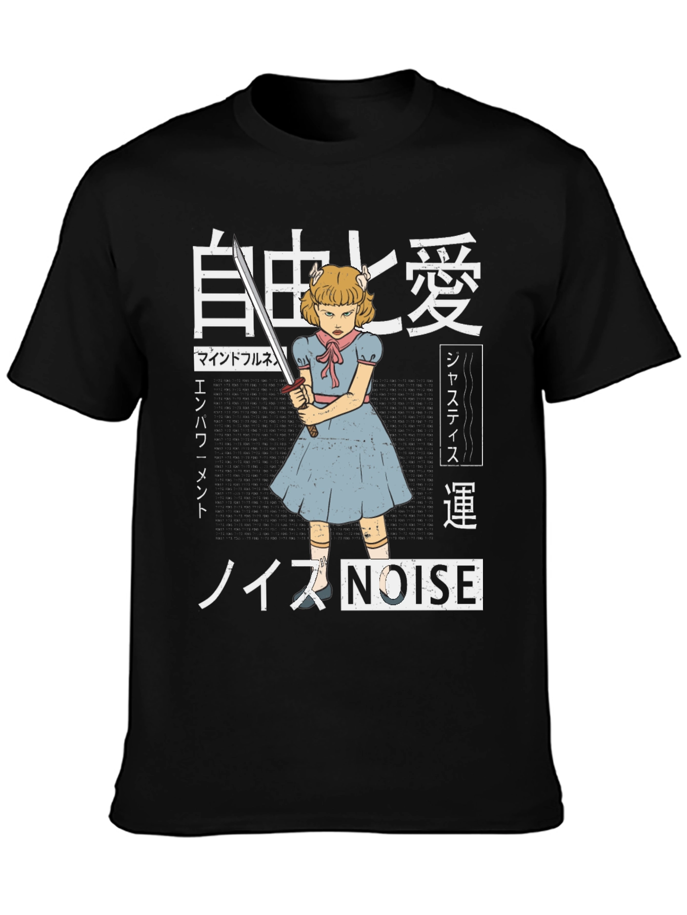 Edgy Anime T-Shirt - Girl with Sword