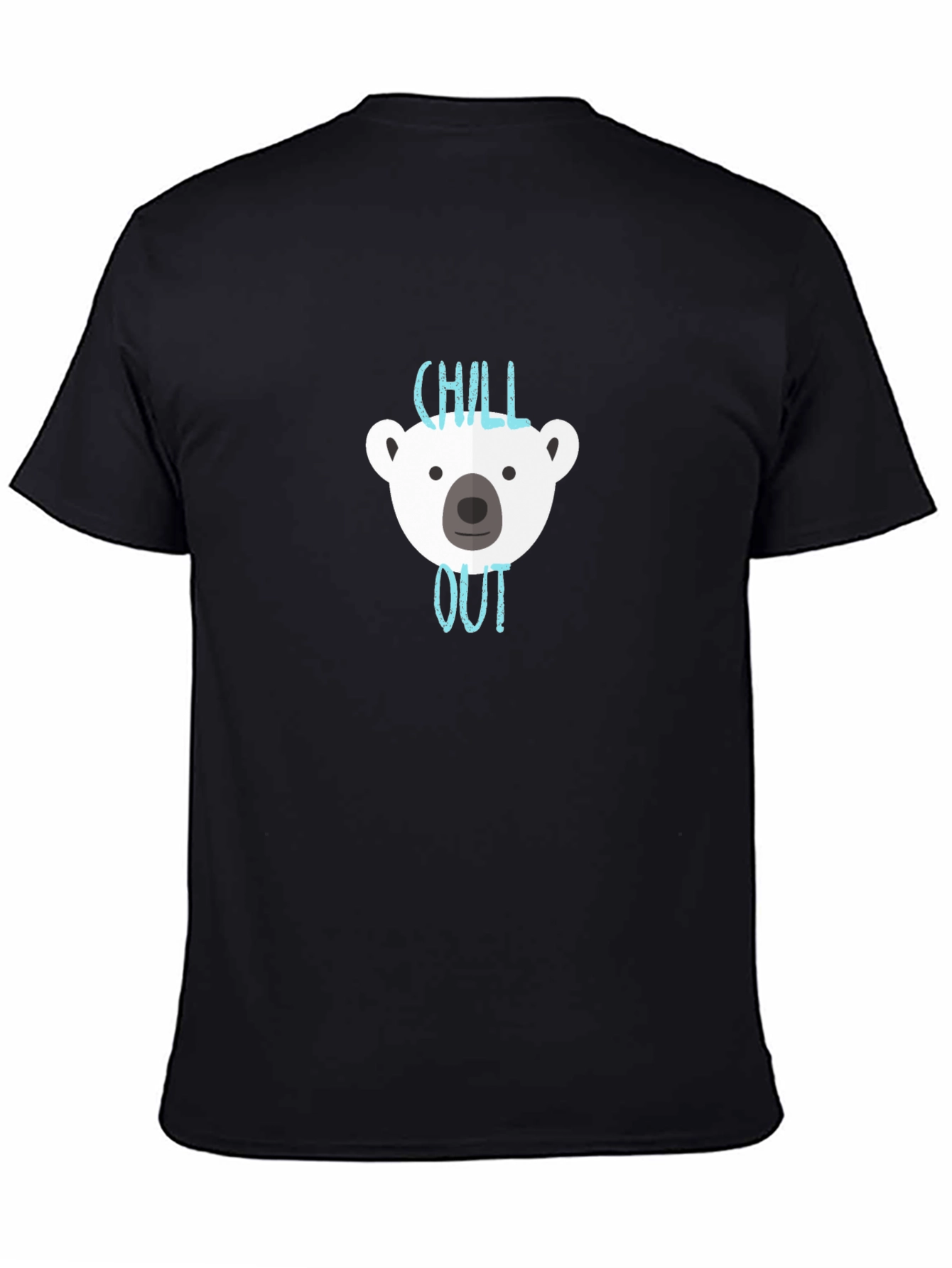Chill Out Bear Graphic T-Shirt - Black