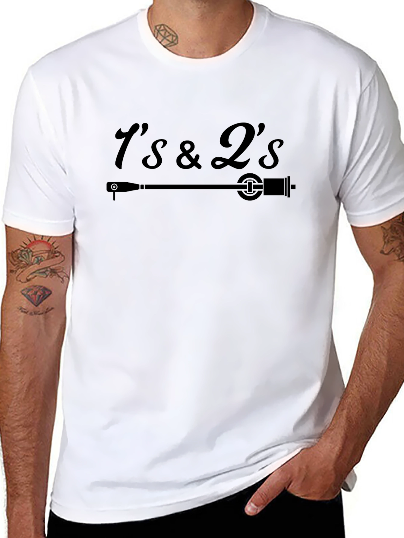 1s & 2s Turntable T-Shirt DJ Gift