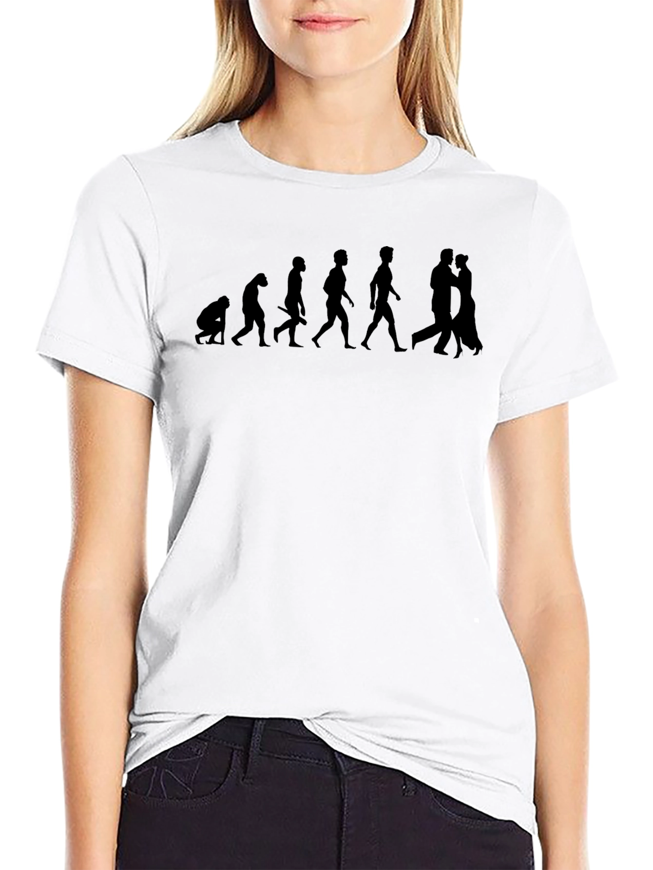 Evolution to Romance Black T-Shirt