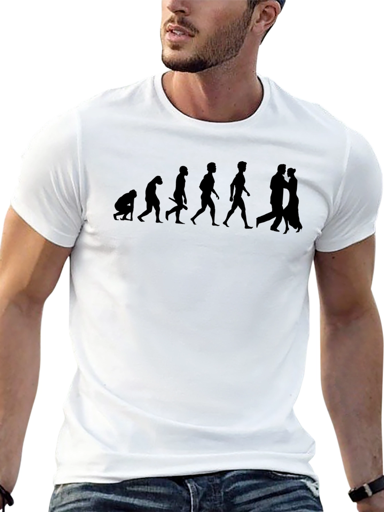 Evolution to Romance Black T-Shirt