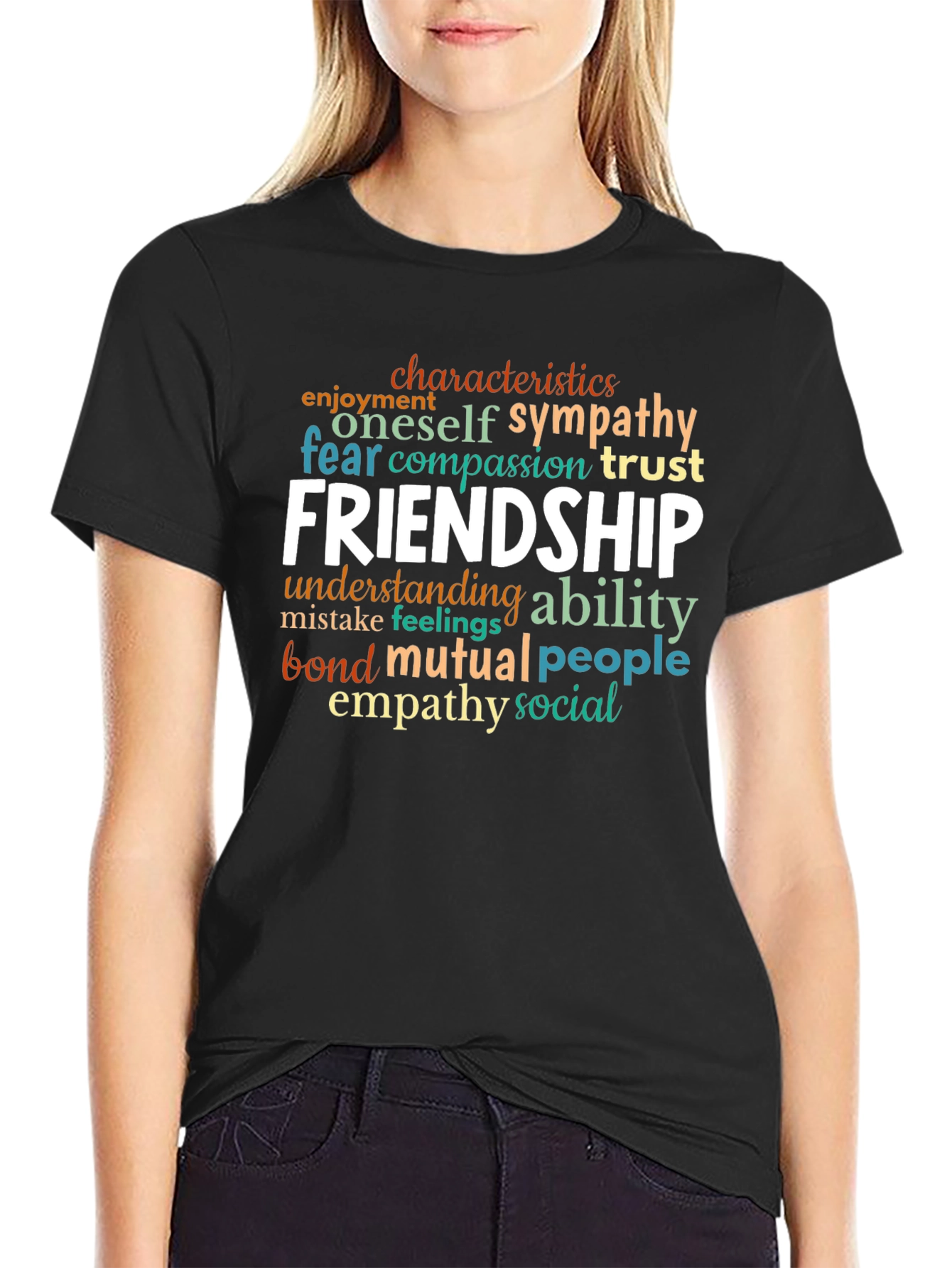 Friendship Word Art Graphic Tee