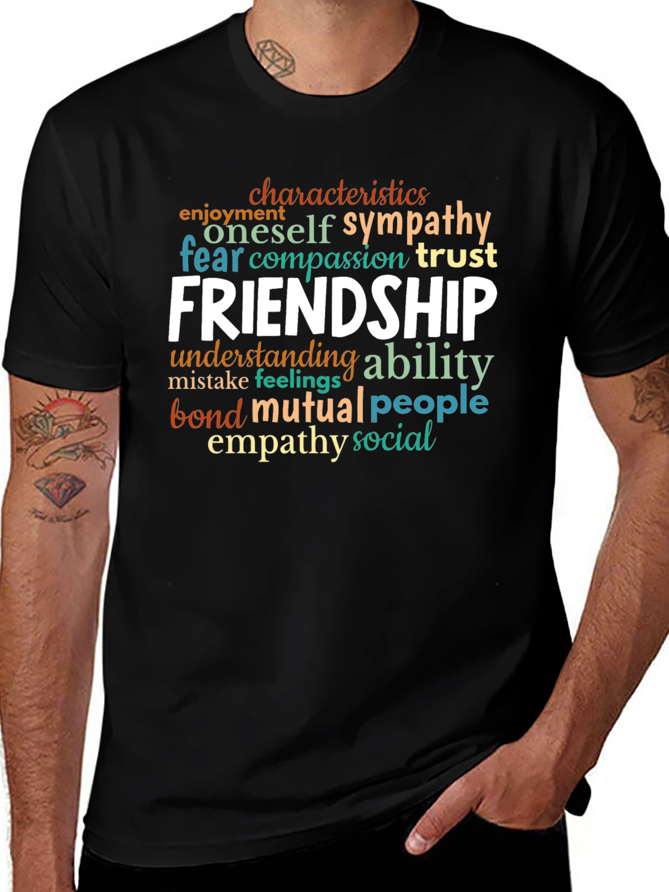 Friendship Word Art Graphic Tee