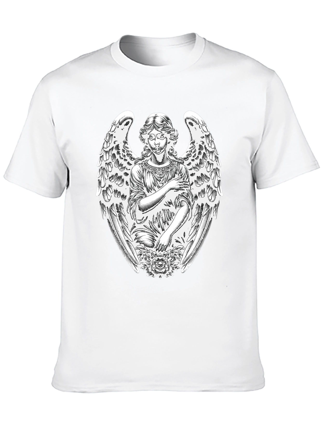 Angel Graphic T-Shirt - Black