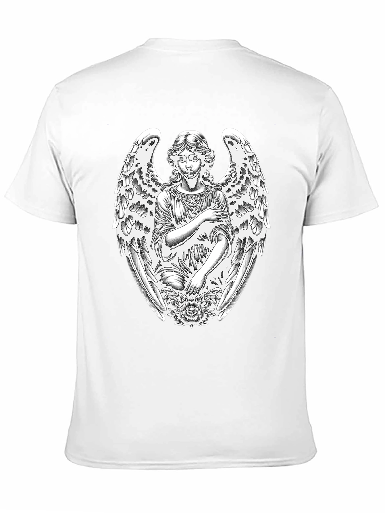Angel Graphic T-Shirt - Black