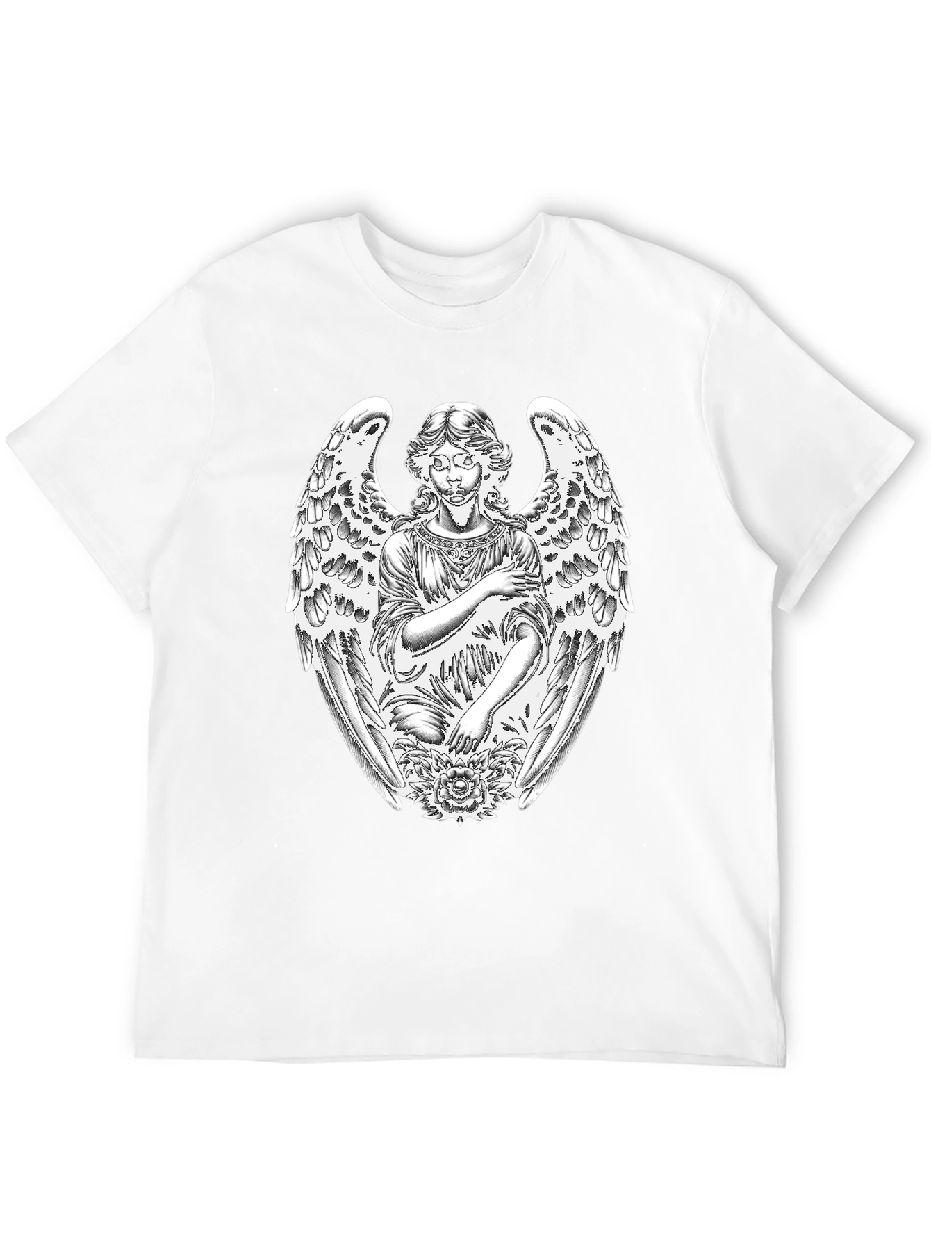 Angel Graphic T-Shirt - Black
