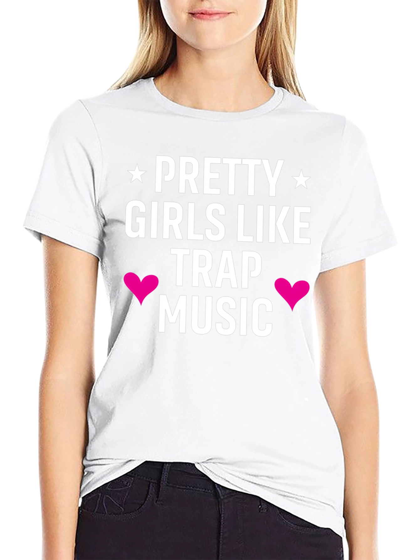 Pretty Girls Like Trap Music Black Tee