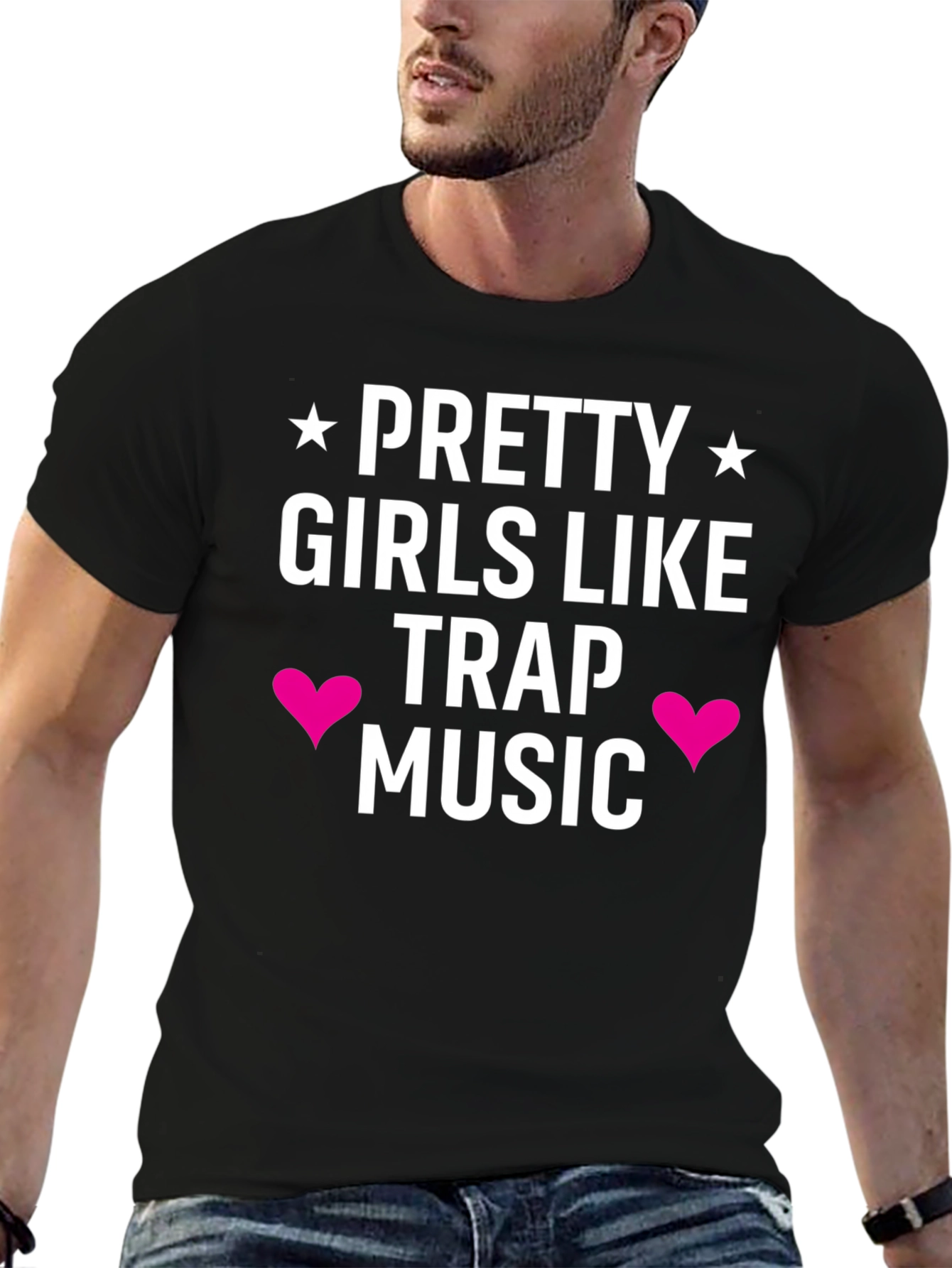 Pretty Girls Like Trap Music Black Tee