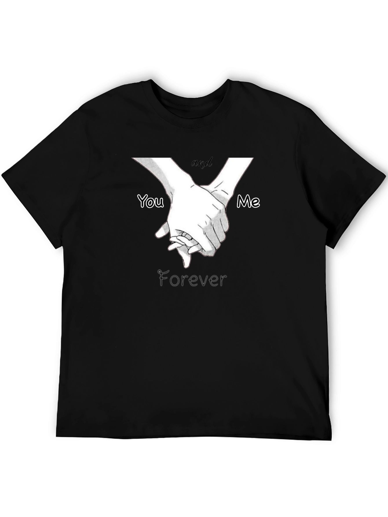 You and Me Forever T-Shirt - Black