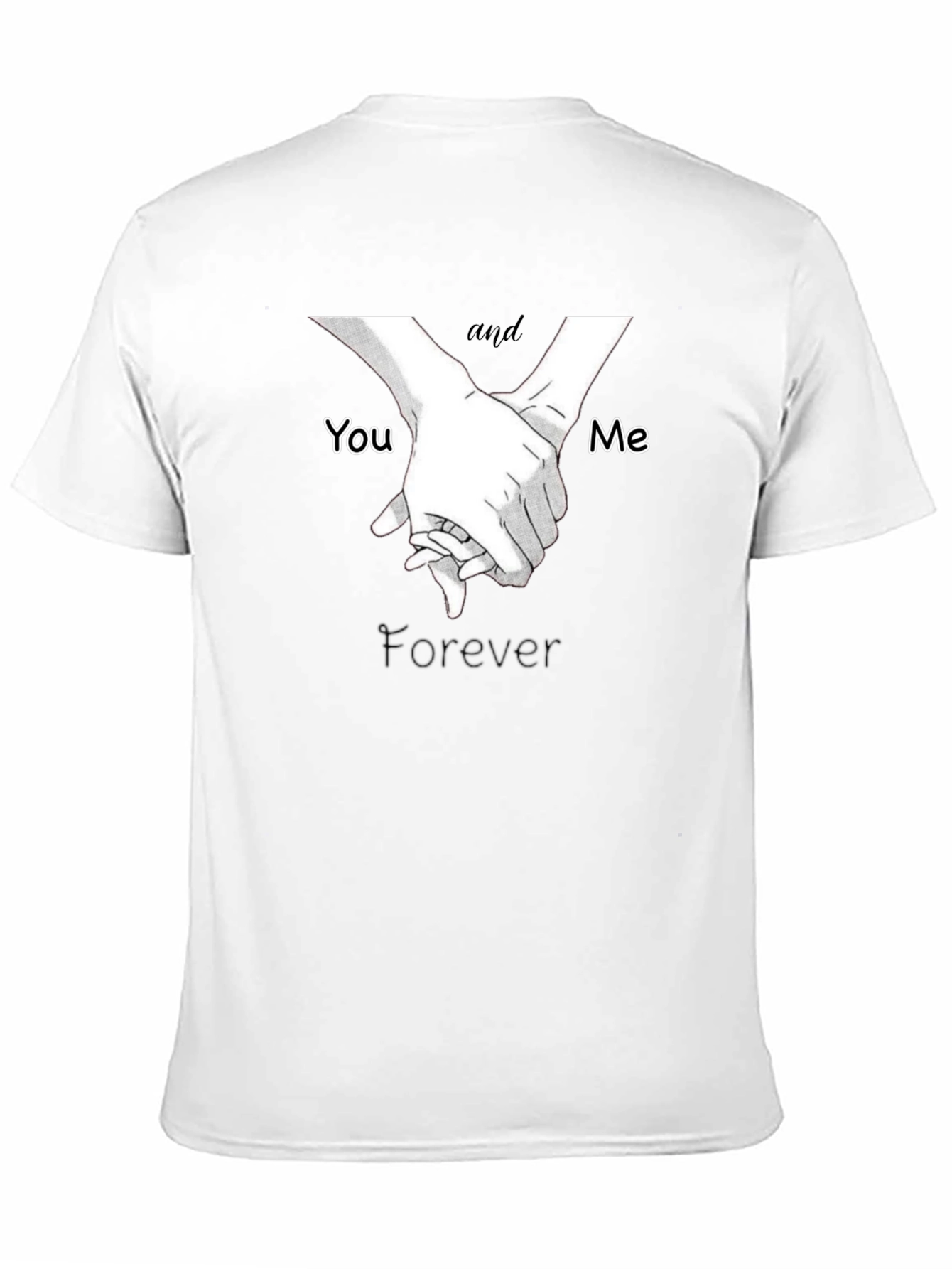 You and Me Forever T-Shirt - Black