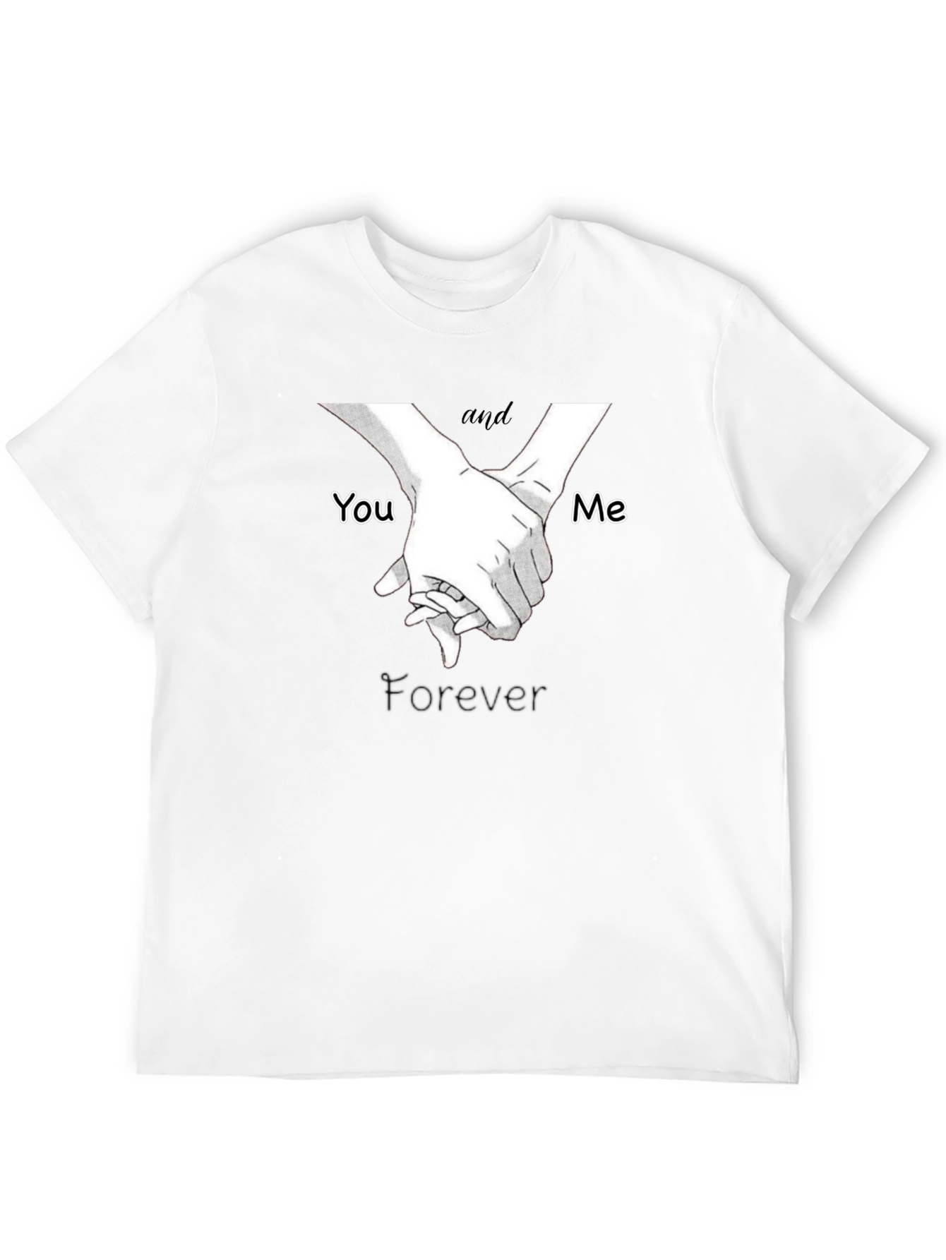 You and Me Forever T-Shirt - Black
