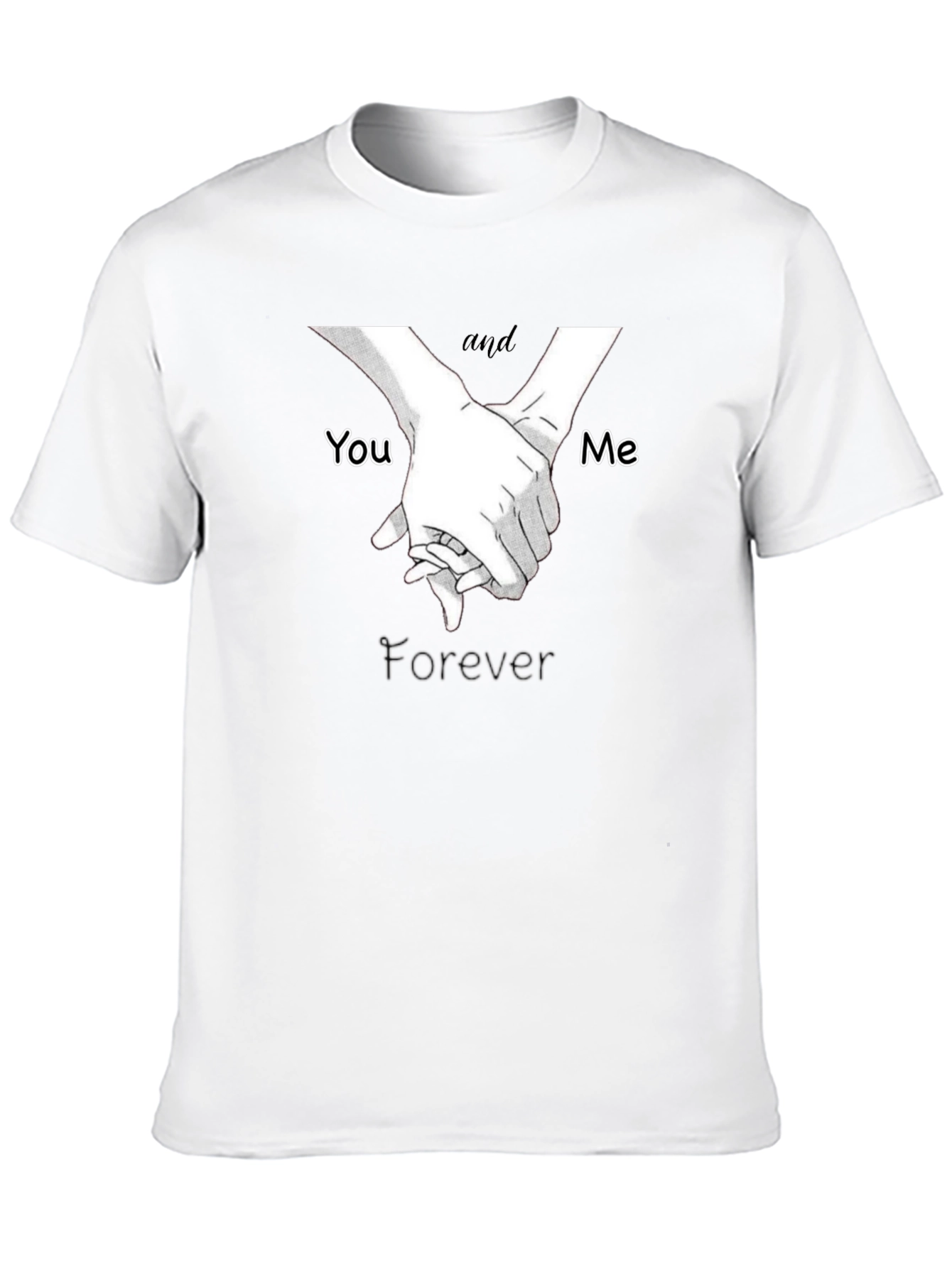 You and Me Forever T-Shirt - Black