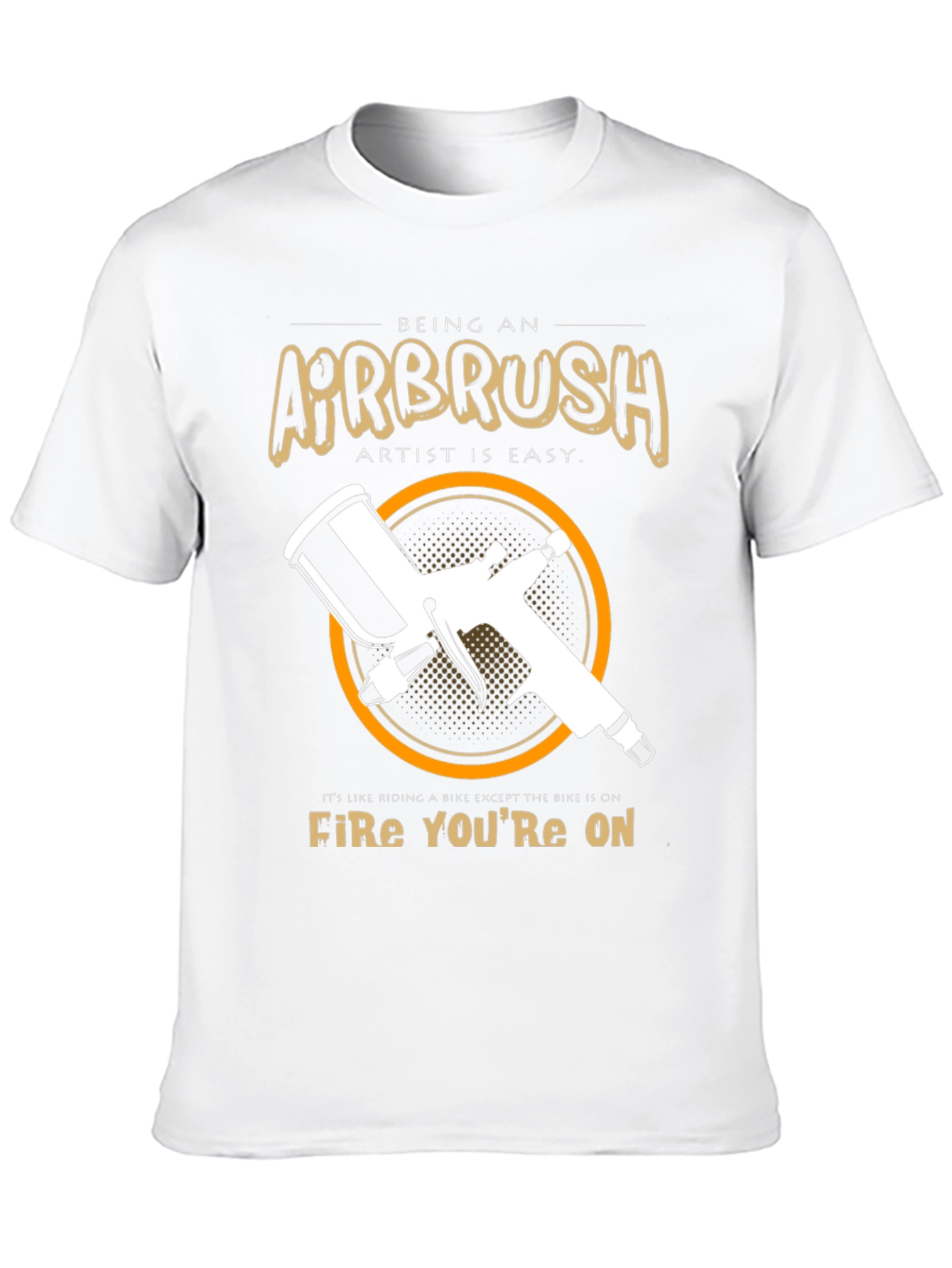Airbrush Artist T-Shirt - Riding a Fire