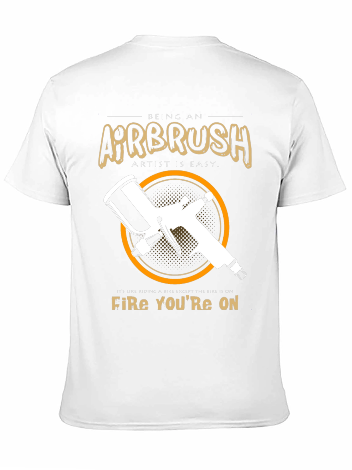 Airbrush Artist T-Shirt - Riding a Fire