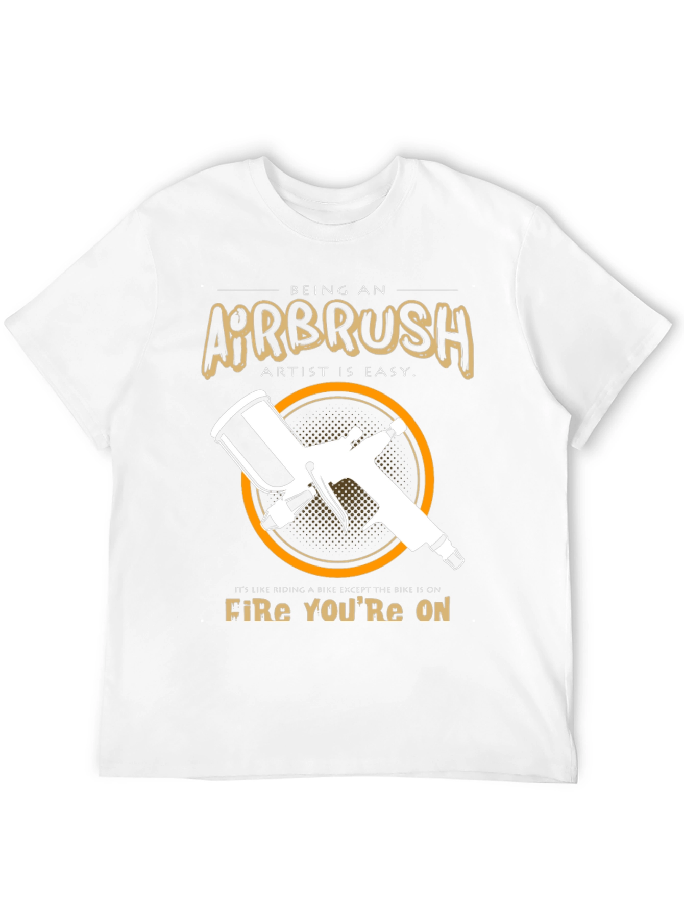 Airbrush Artist T-Shirt - Riding a Fire