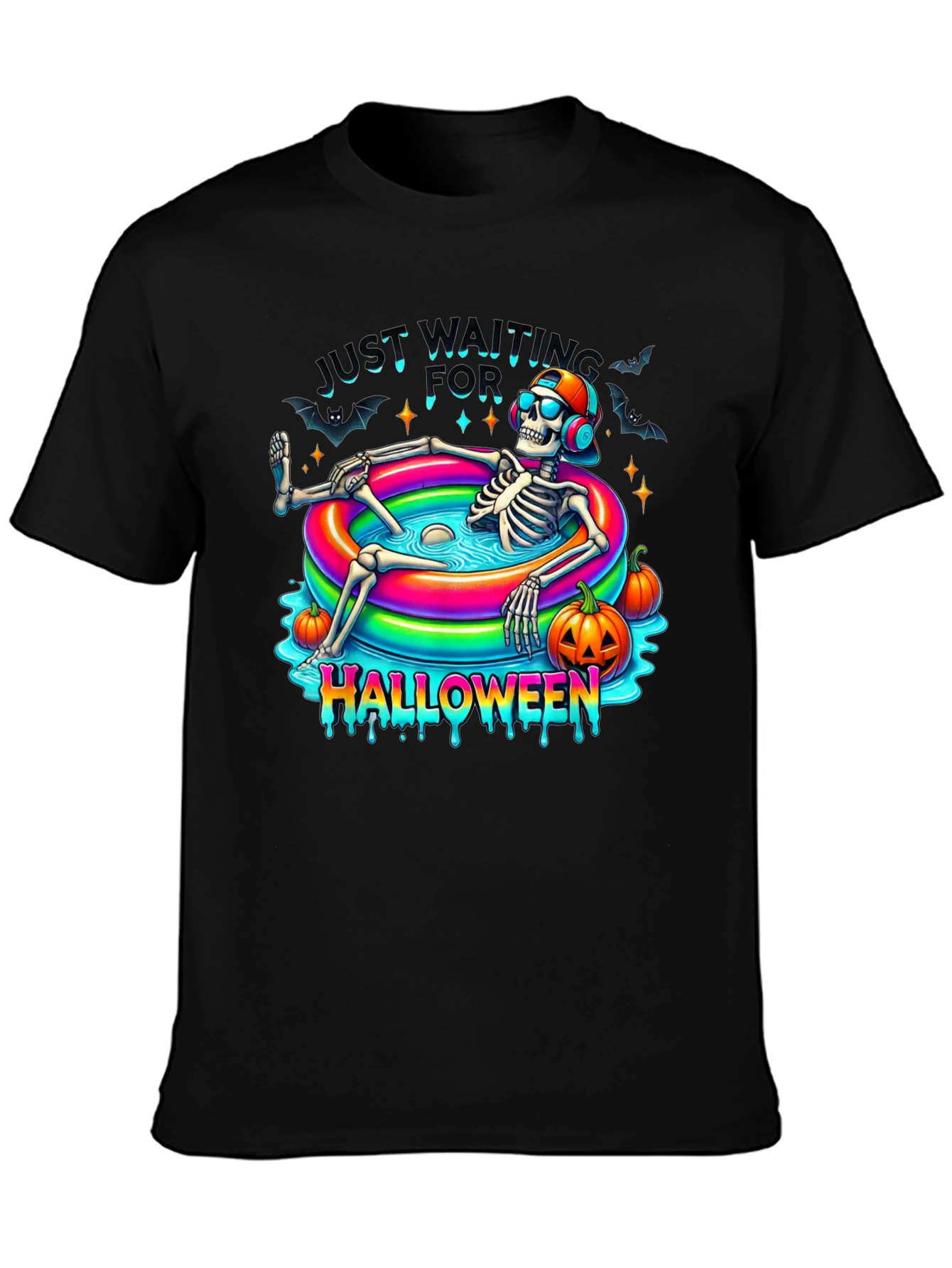 Halloween Skeleton Pool Party T-Shirt