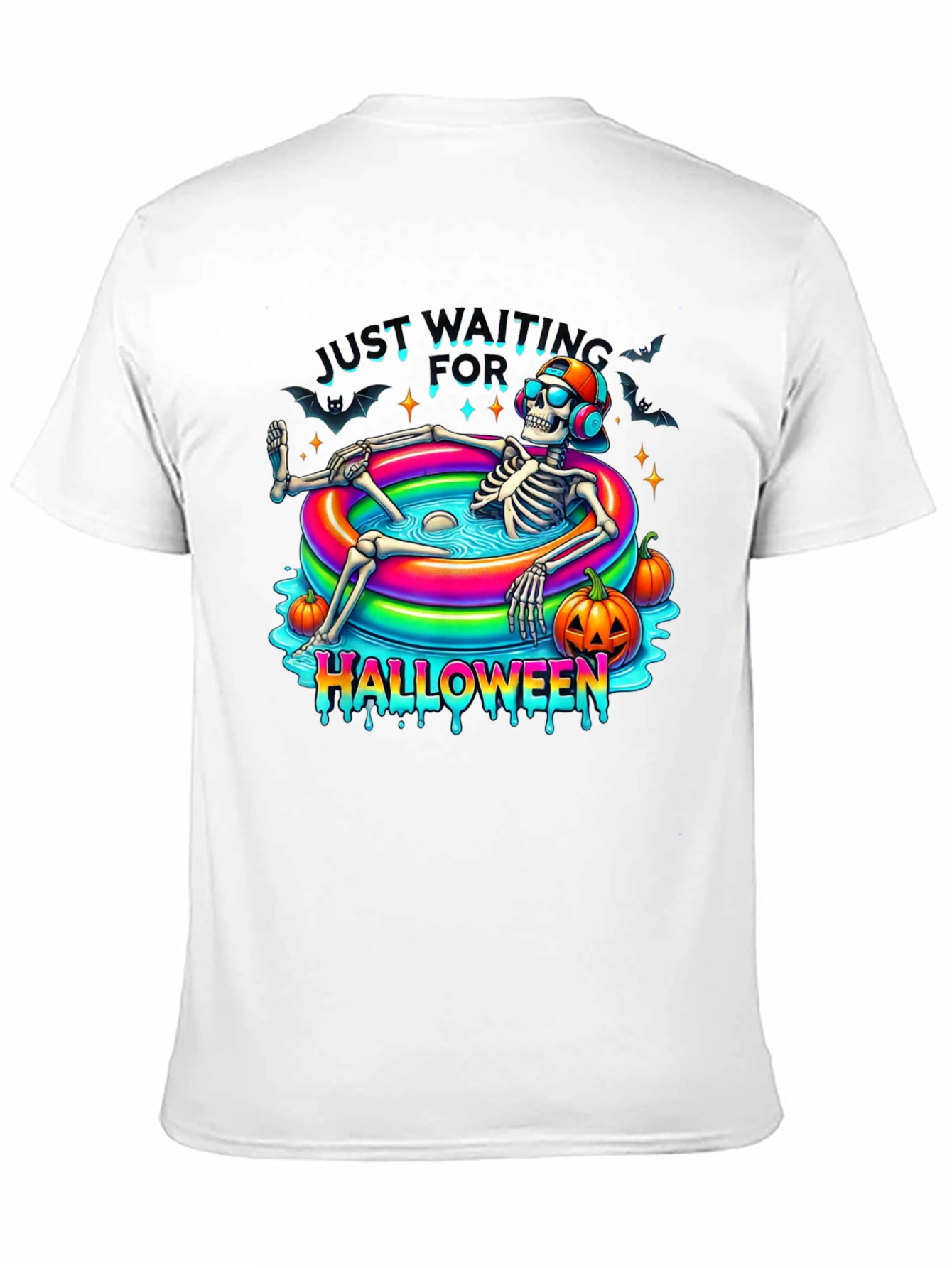 Halloween Skeleton Pool Party T-Shirt
