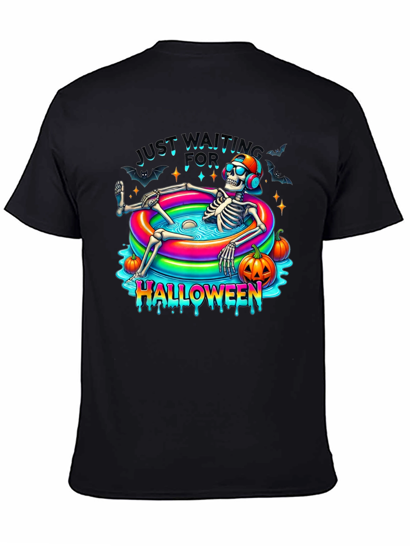 Halloween Skeleton Pool Party T-Shirt