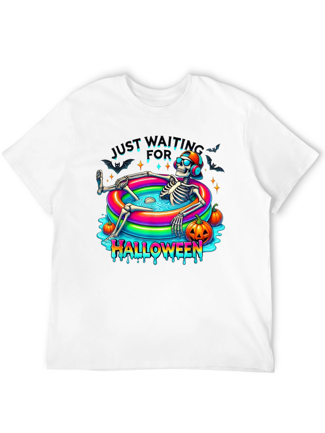 Halloween Skeleton Pool Party T-Shirt
