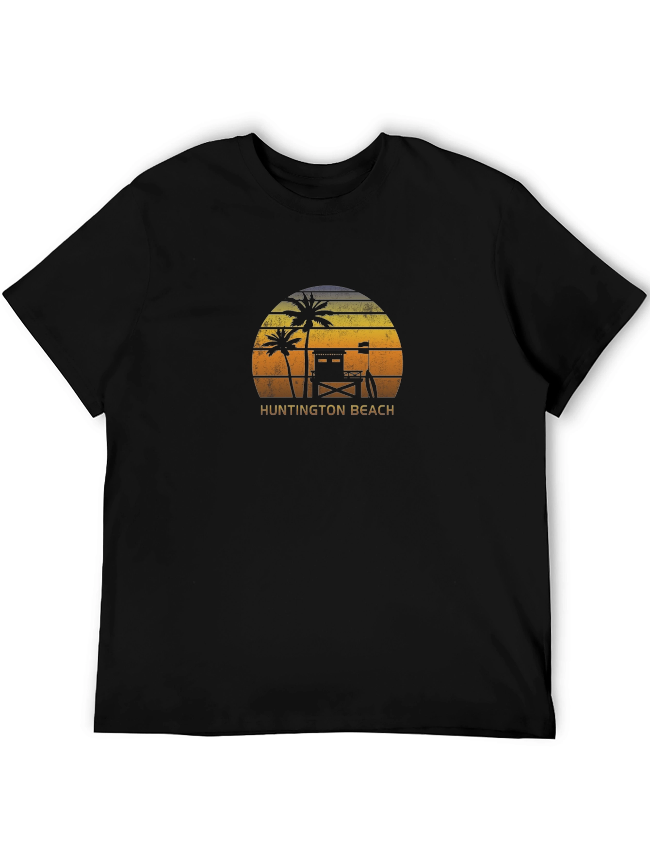 Huntington Beach Retro Sunset T-Shirt