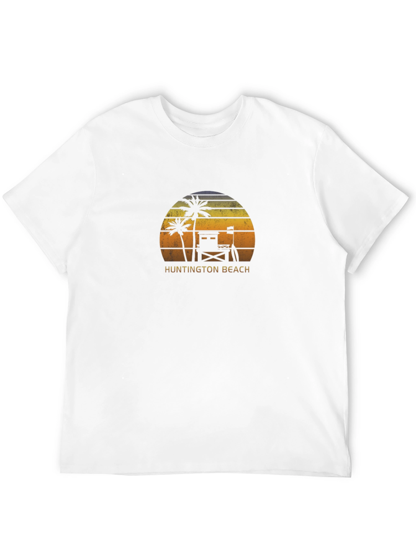 Huntington Beach Retro Sunset T-Shirt